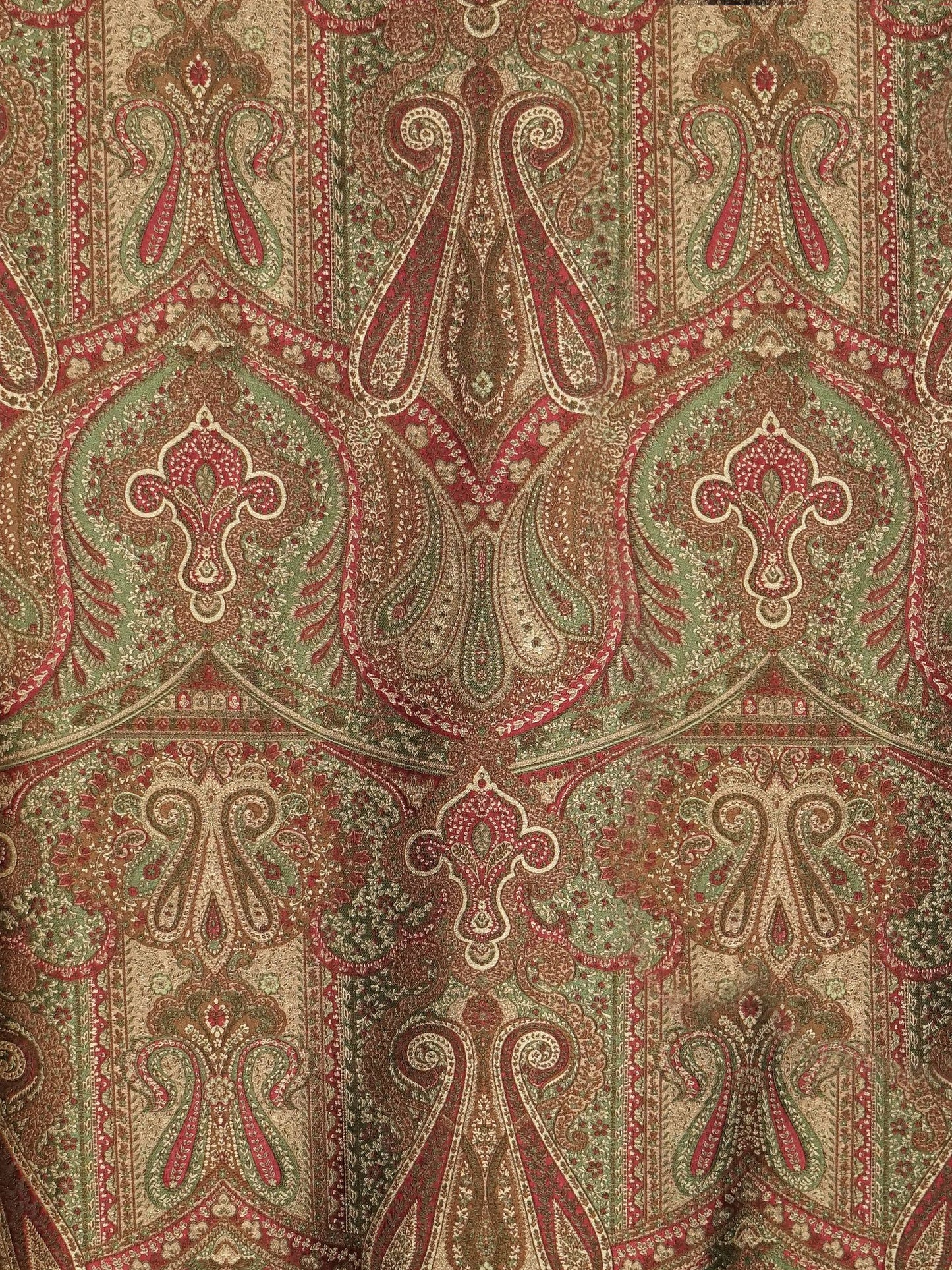SCALAMANDRE CACHEMIRE PERSIANO FABRIC MARRONE - SB 00960343 NEW SKU # SB03430096