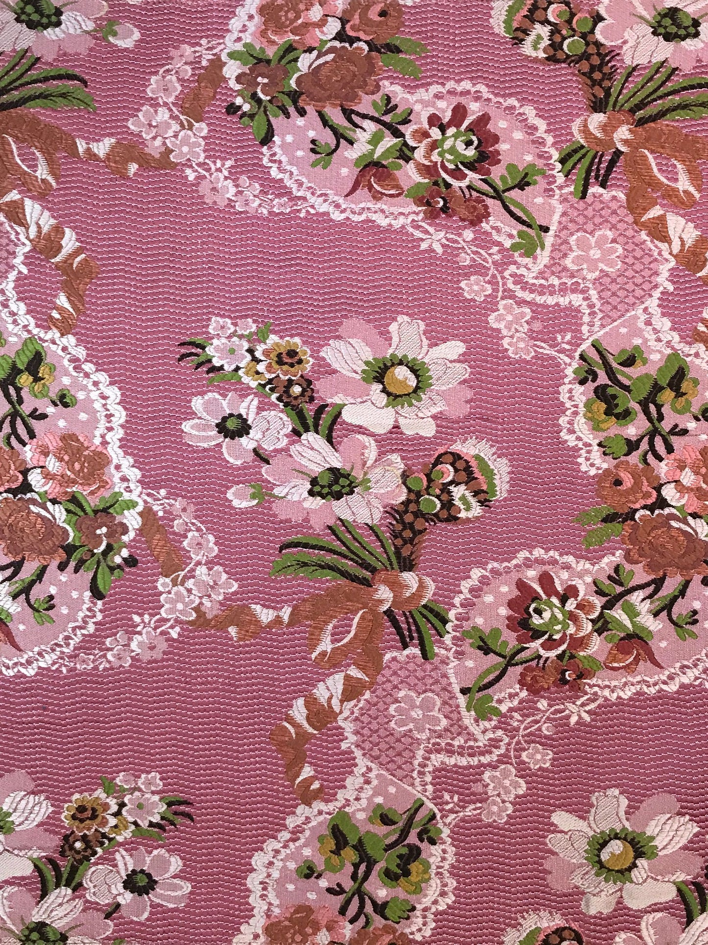 SCALAMANDRE AVVOLTOIO FABRIC MULTI ON FUCSHIA - SB 20011943 NEW SKU # SB19432001