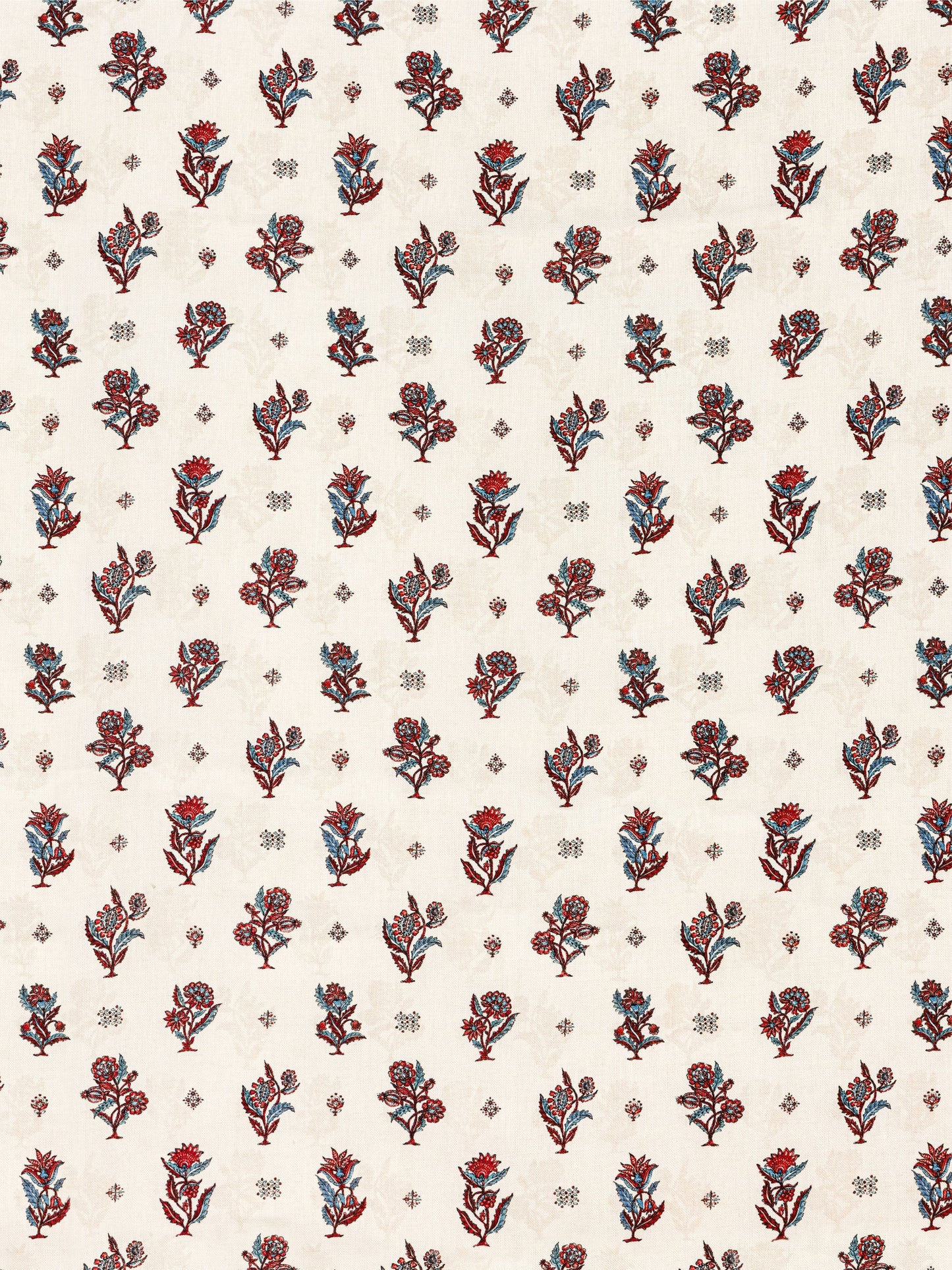 SCALAMANDRE CALICO PRINT RUBY PEACOCK - SC166690004
