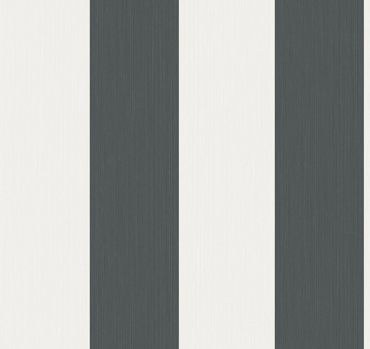 Striped stringcloth in contemporary grey with alternating dark gray and off-white vertical lines, matte finish.