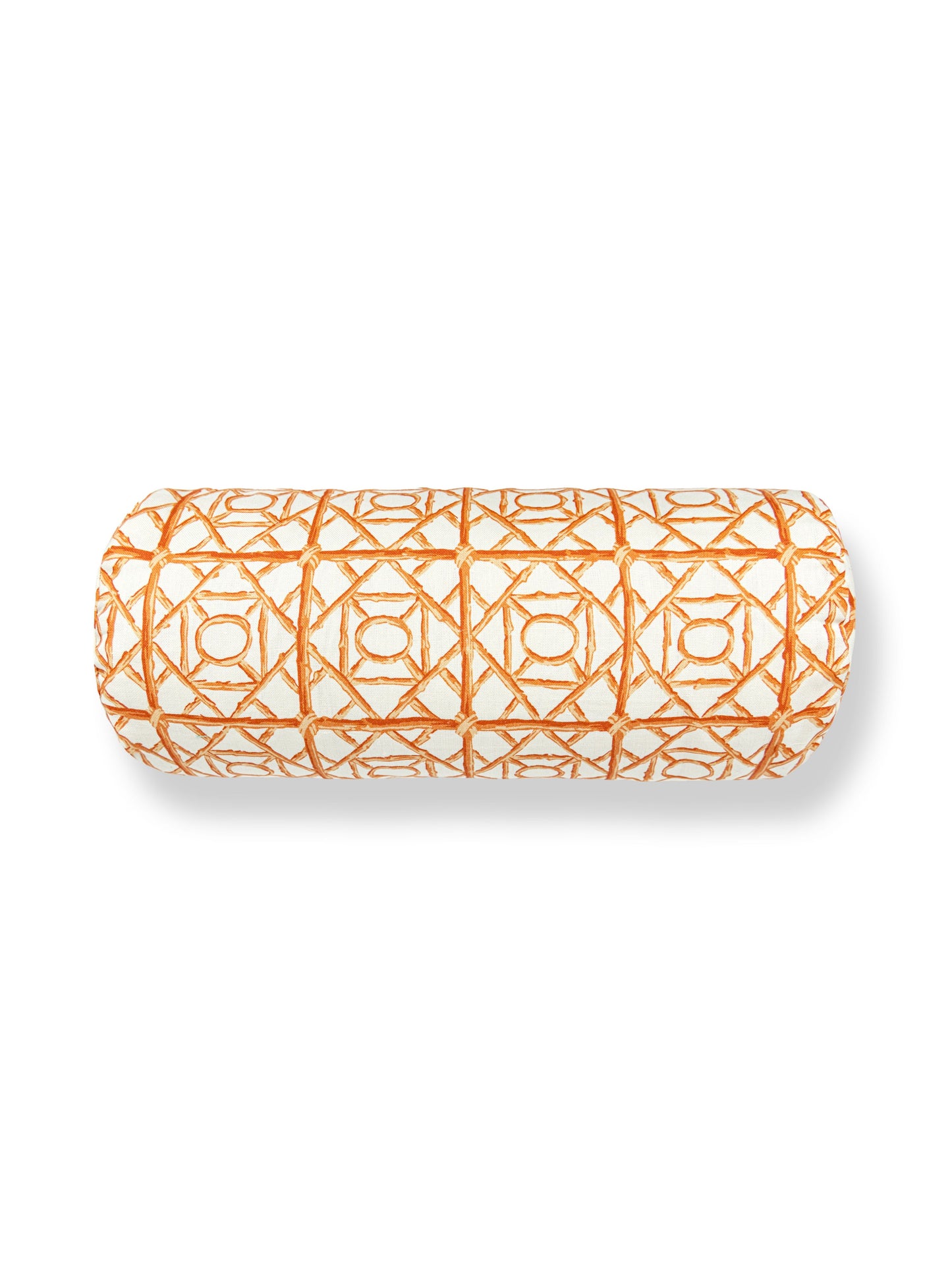 SCALAMANDRE ORMOND FRET PILLOW TANGERINE - SCBADK166710003