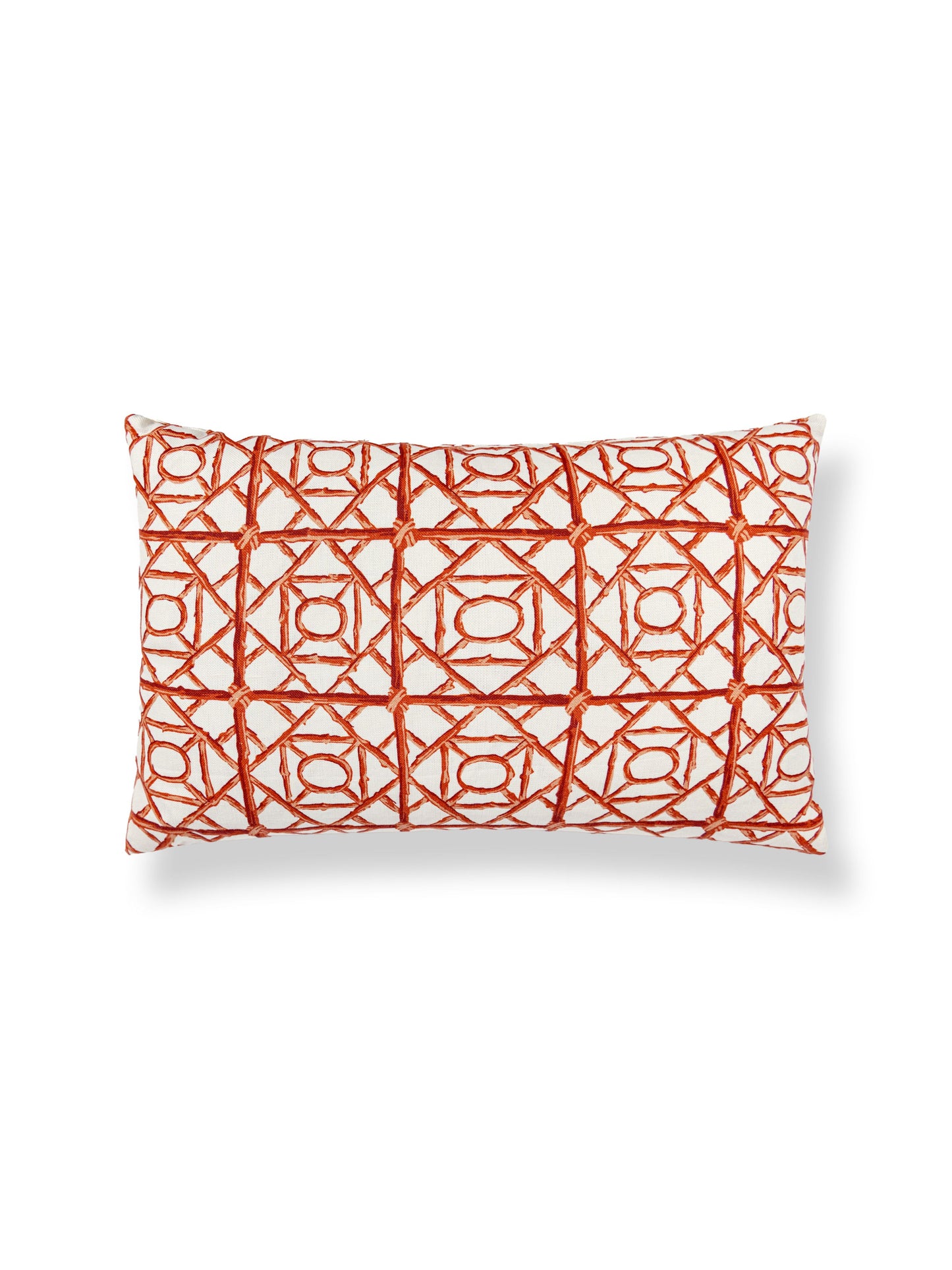 SCALAMANDRE ORMOND FRET PILLOW LACQUER RED - SCLBDK166710004