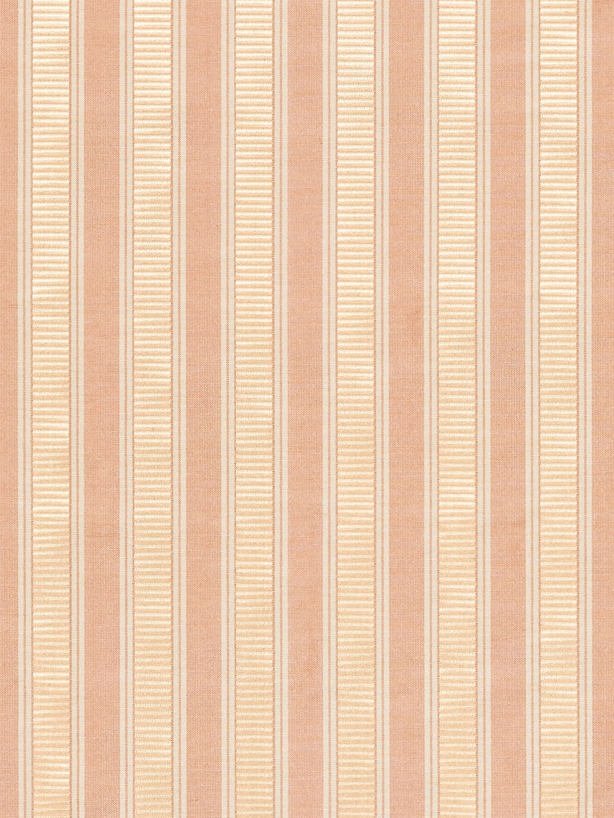Peach & beige shirred stripe fabric with a textured ribbed pattern.