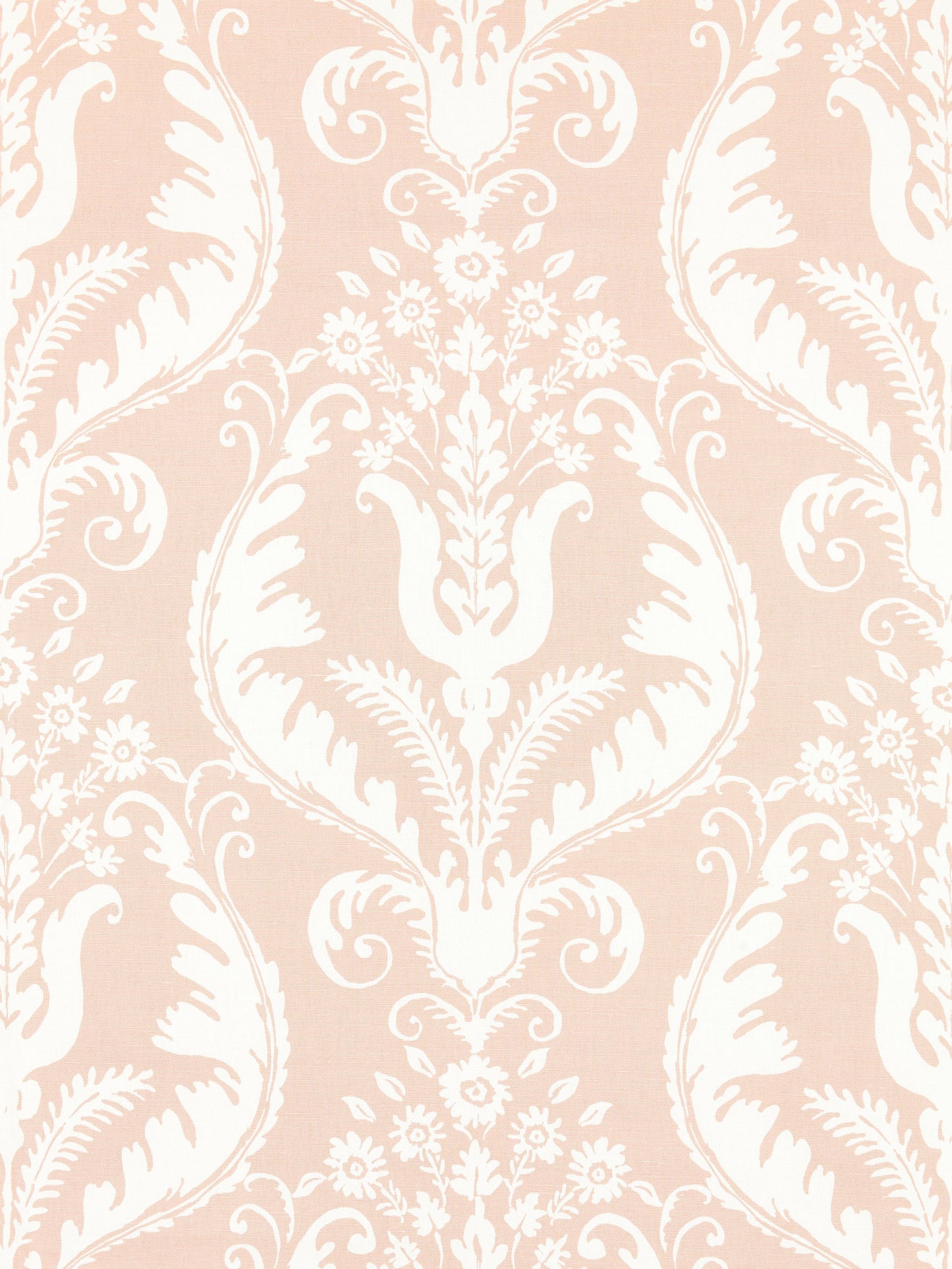 SCALAMANDRE PRIMAVERA LINEN PRINT FABRIC BLUSH - SC 000116597 NEW SKU # SC165970001