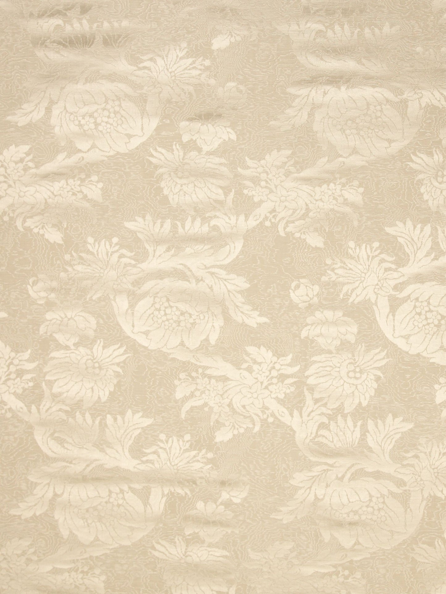 SCALAMANDRE DAMAS PARC MONCEAU FABRIC CREAM - SC 000126695 NEW SKU # SC266950001