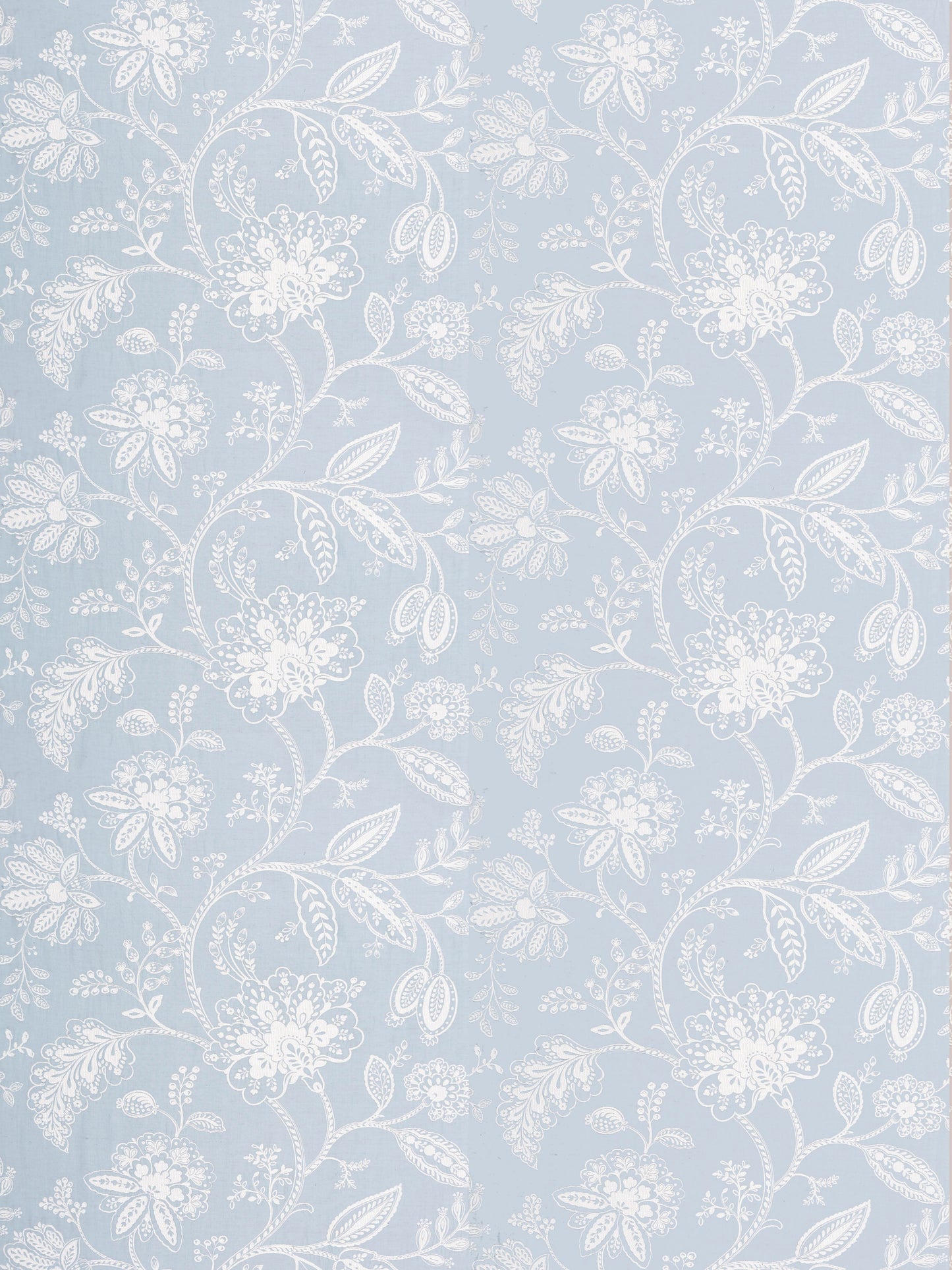 SCALAMANDRE KAVERI VINE FABRIC SKY - SC 000127011 NEW SKU # SC270110001