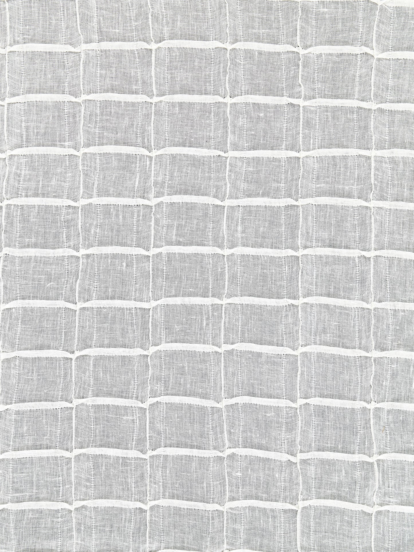 SCALAMANDRE PINTUCK LINEN SHEER FABRIC IVORY - SC 000127041 NEW SKU # SC270410001
