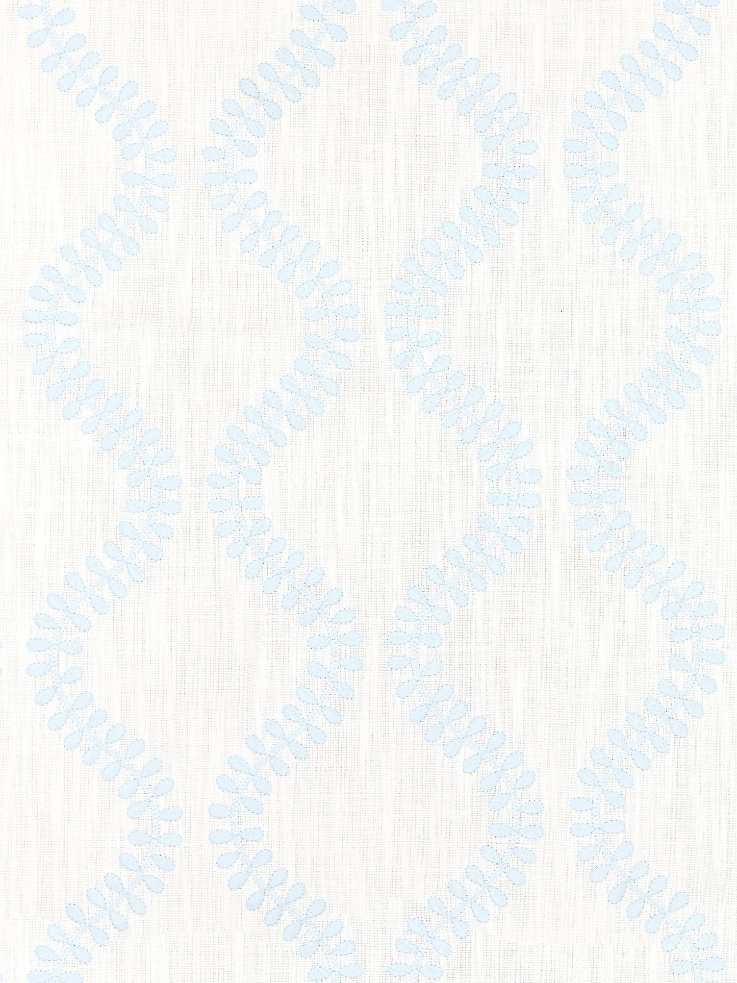 SCALAMANDRE FOGLIA EMBROIDERY FABRIC SKY - SC 000127127 NEW SKU # SC271270001