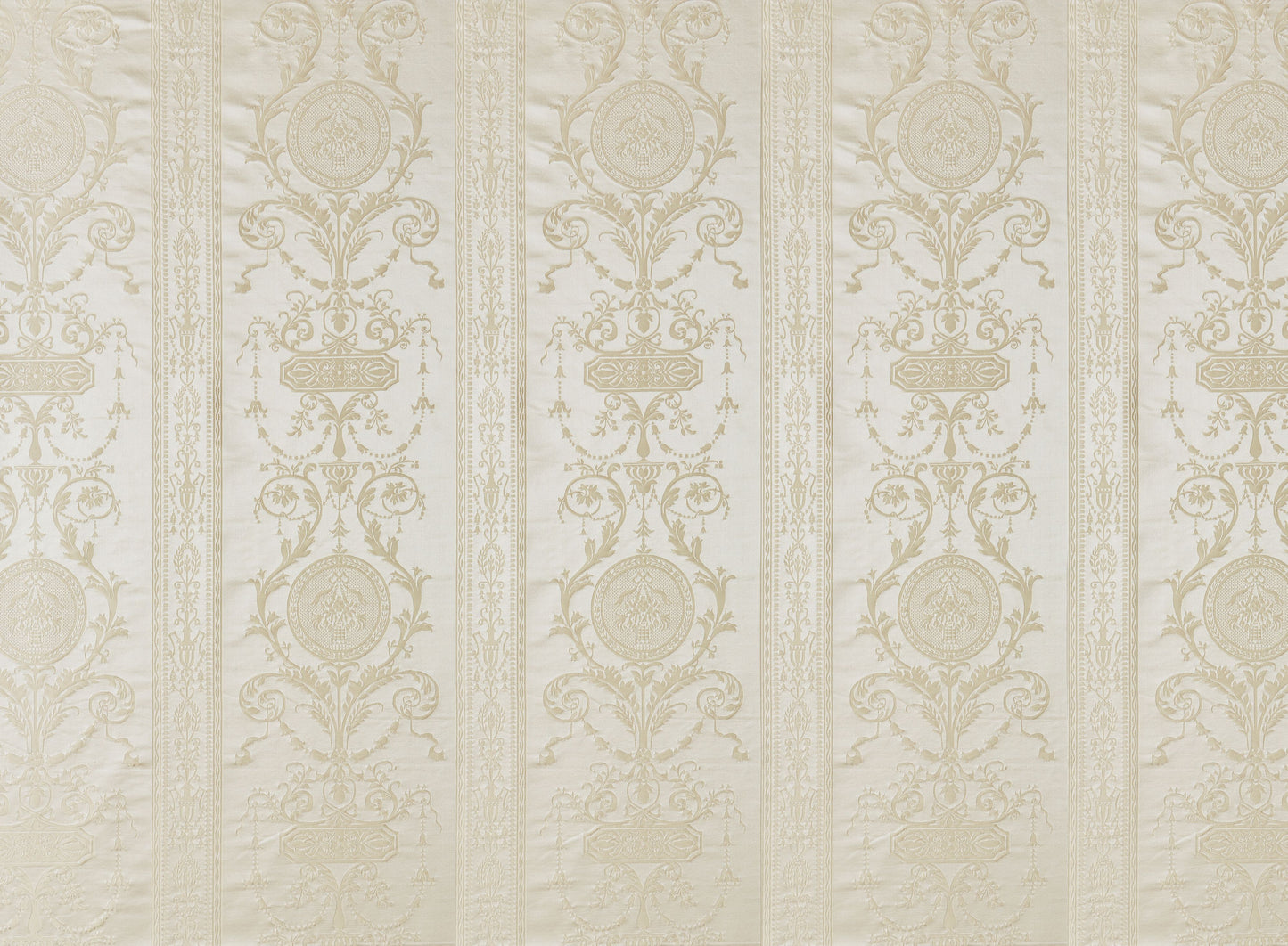 SCALAMANDRE HEPPLEWHITE FABRIC IVORY - SC 0001516MM NEW SKU # SC516MM0001