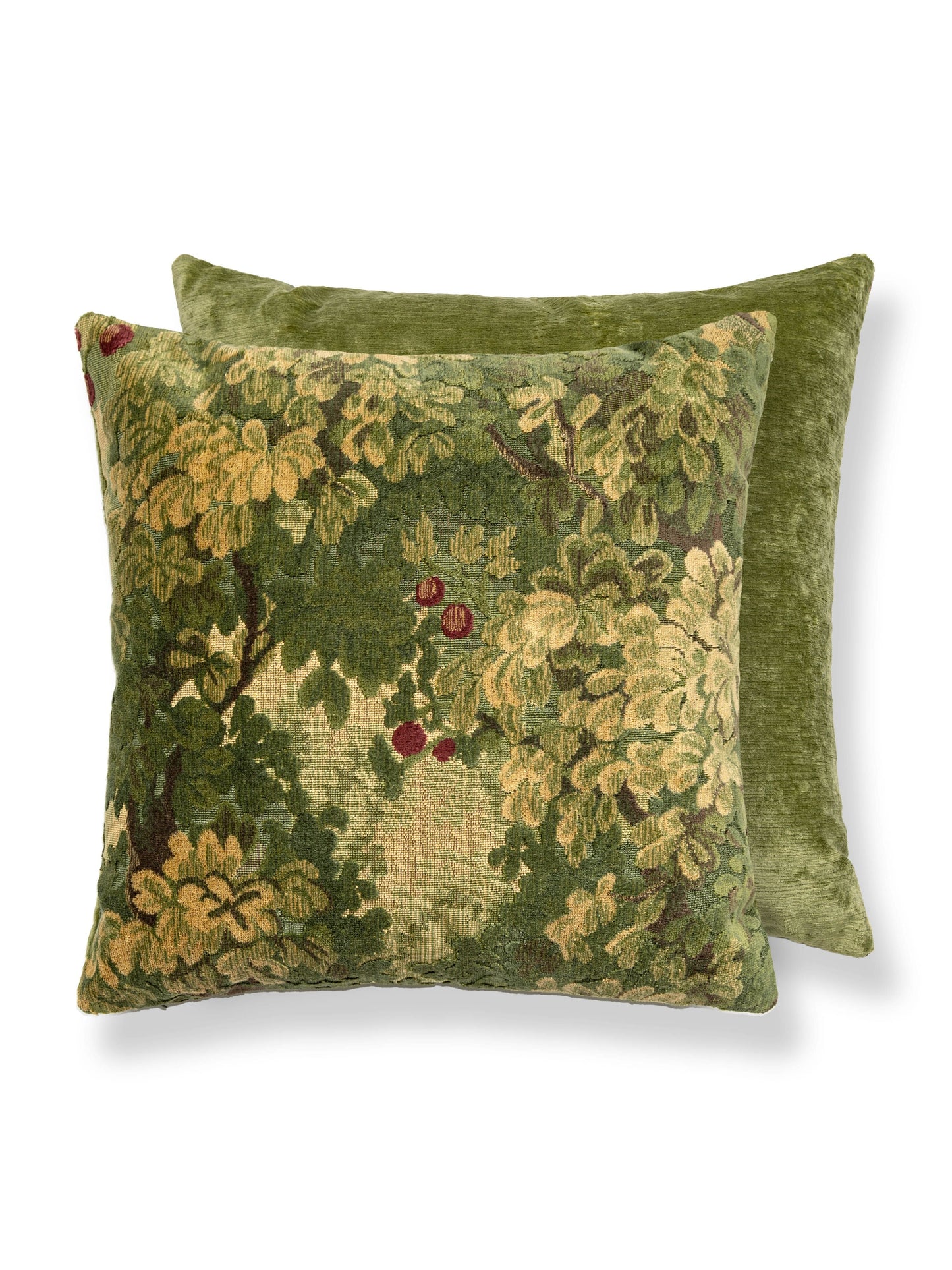 SCALAMANDRE PILLOWS BOTANICAL / FOLIAGE SQUARE - SC 0001TDDK26420 NEW SKU # SCTDDK264200001