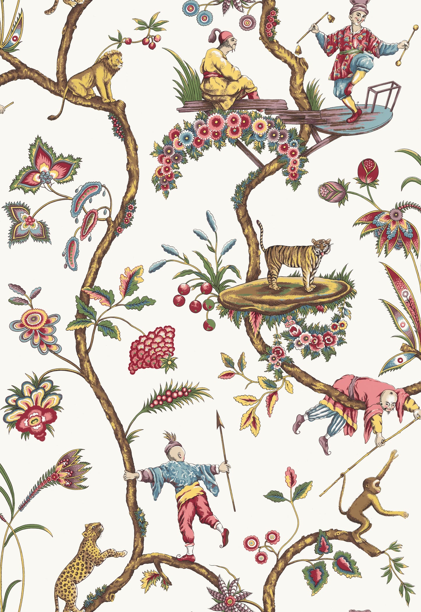 SCALAMANDRE CHINOISE EXOTIQUE BIRD , ANIMAL
BOTANICAL , FOLIAGE
CHINOISERIE
FLORAL
JACOBEAN , TREE OF LIFE WHITE - SC 0001WP81547 NEW SKU # SCWP815470001
