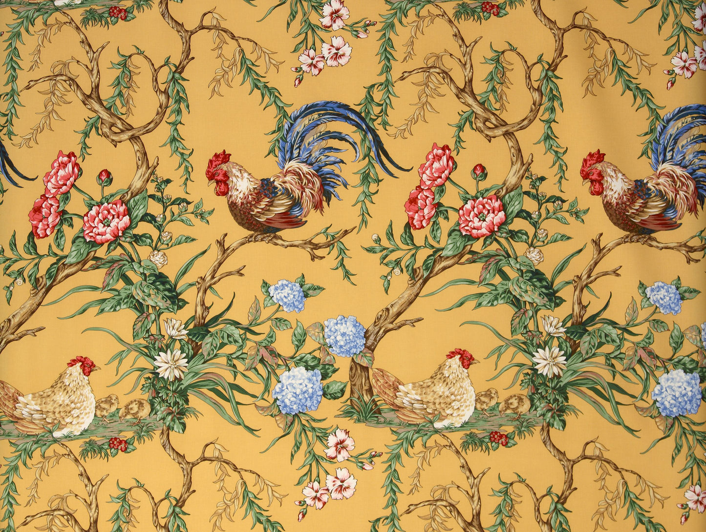 SCALAMANDRE CHANTICLEER FABRIC MUSTARD - SC 000216360 NEW SKU # SC163600002