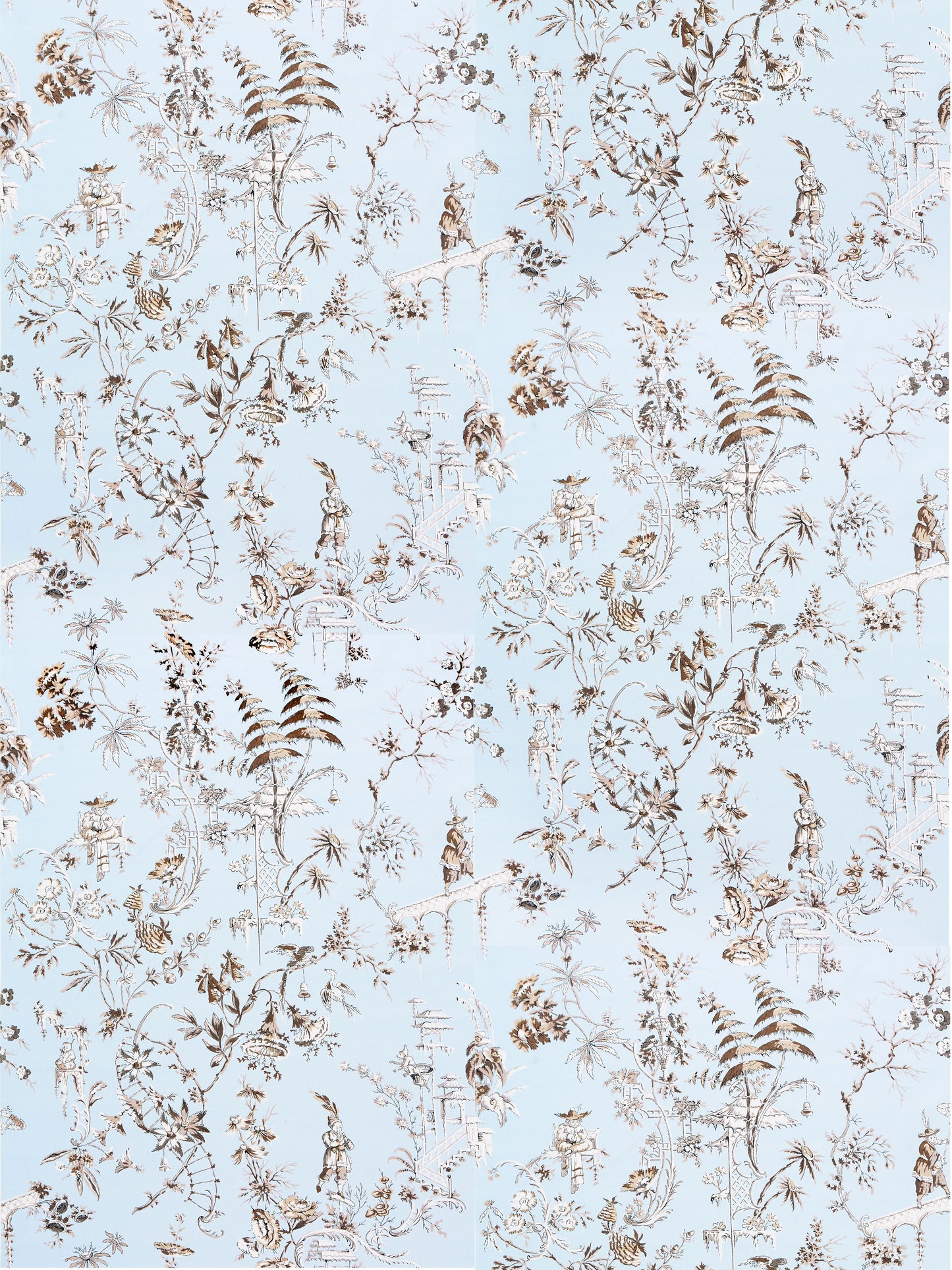 SCALAMANDRE NANJING FABRIC SKY - SC 000216552 NEW SKU # SC165520002