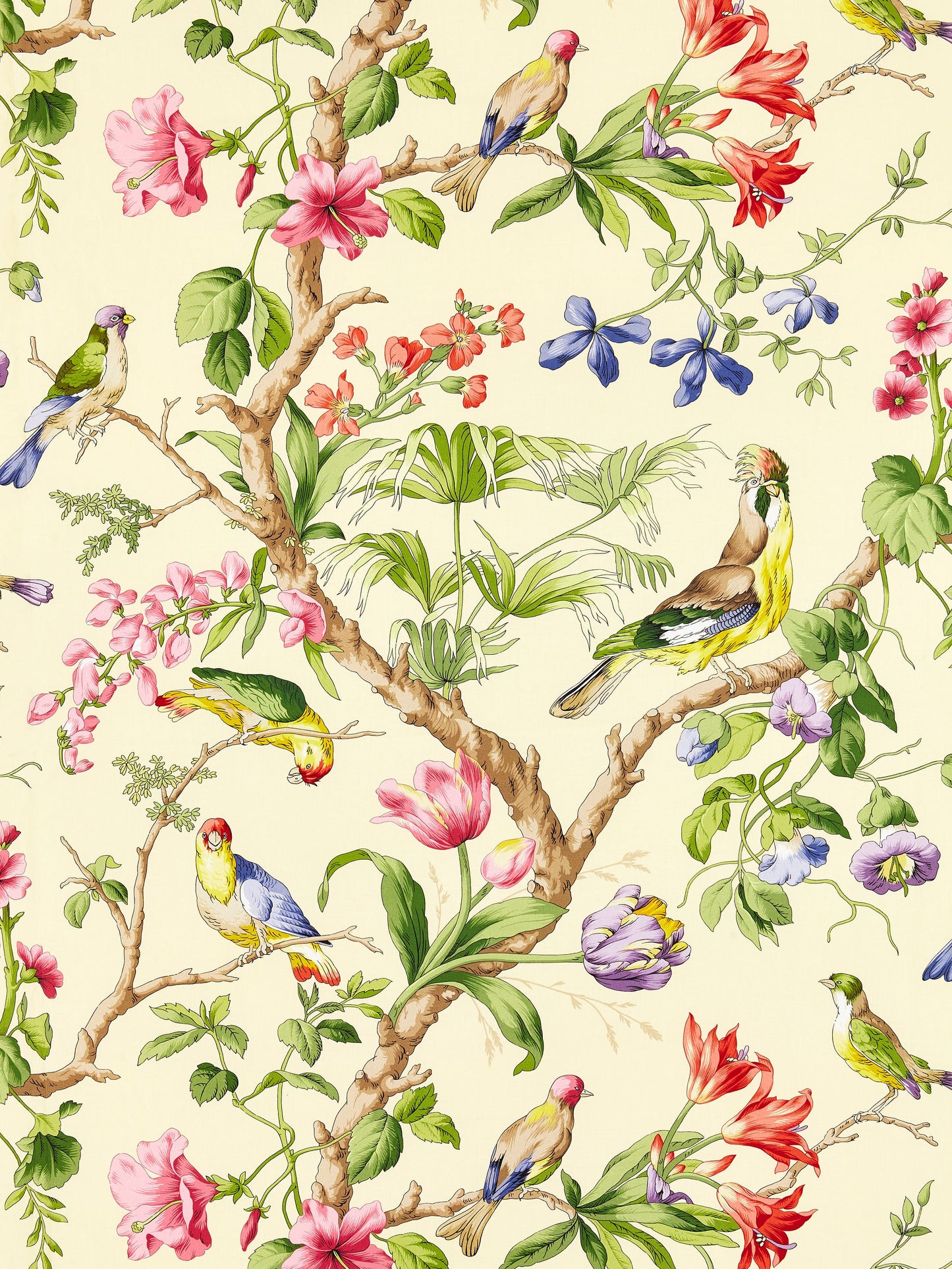 SCALAMANDRE BELIZE PRINT FABRIC SUNLIT - SC 000216600 NEW SKU # SC166000002