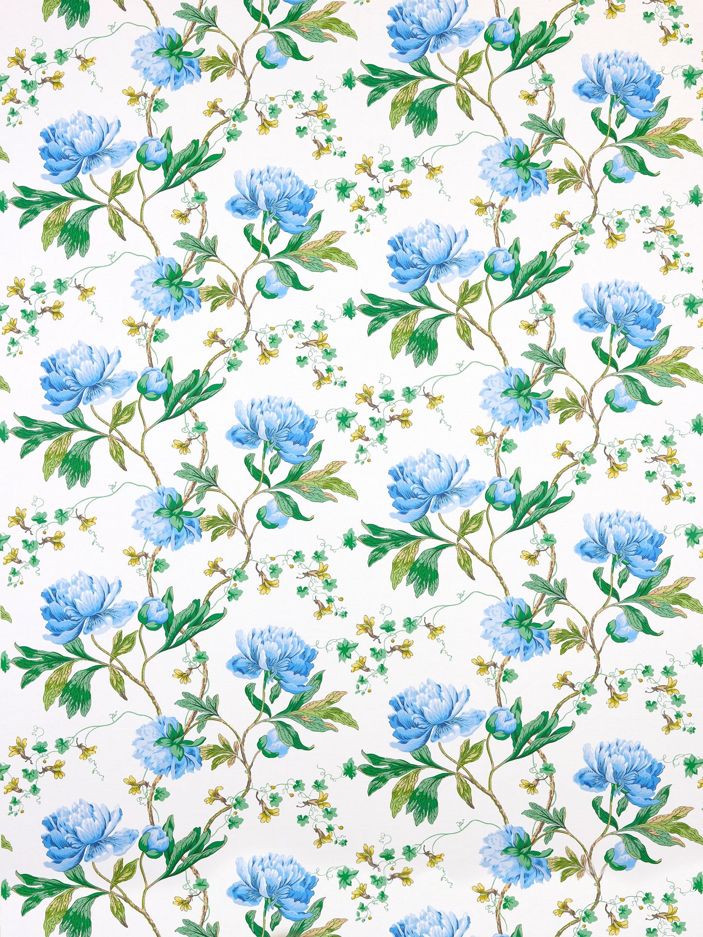 SCALAMANDRE ISADORA PRINT FABRIC BLUEBONNET - SC 000216650 NEW SKU # SC166500002