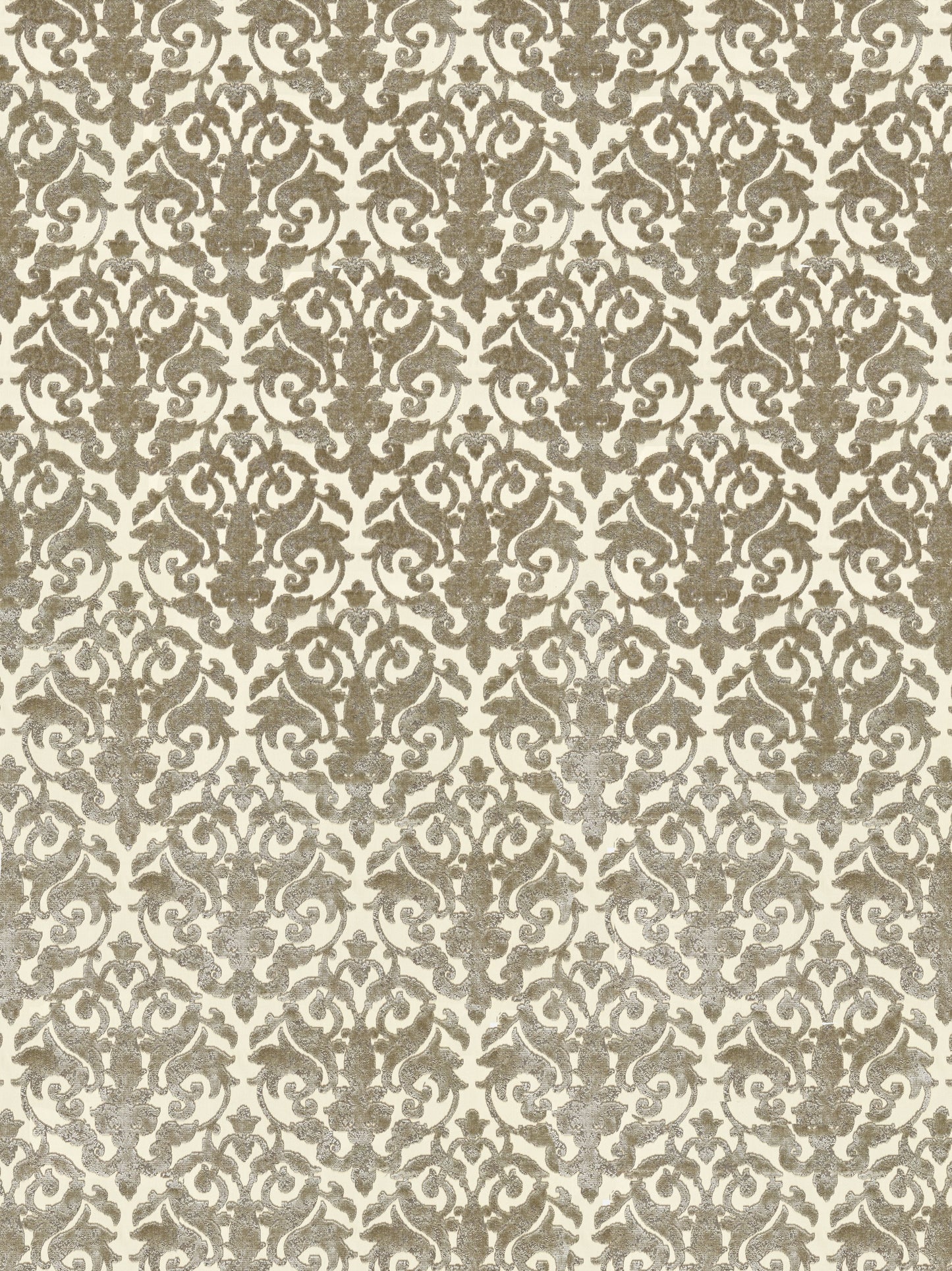 SCALAMANDRE VENEZIA SILK VELVET FABRIC PEWTER - SC 000227078 NEW SKU # SC270780002