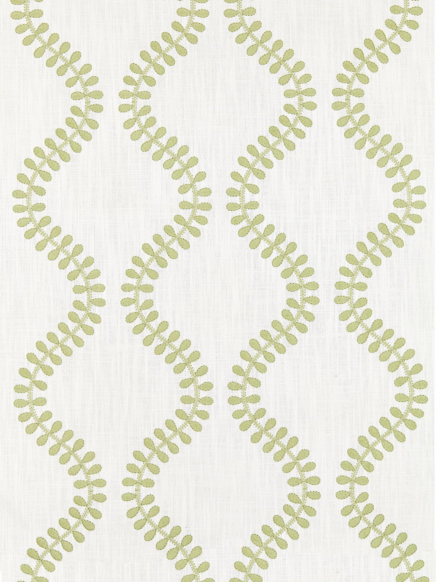 SCALAMANDRE FOGLIA EMBROIDERY FABRIC CELERY - SC 000227127 NEW SKU # SC271270002
