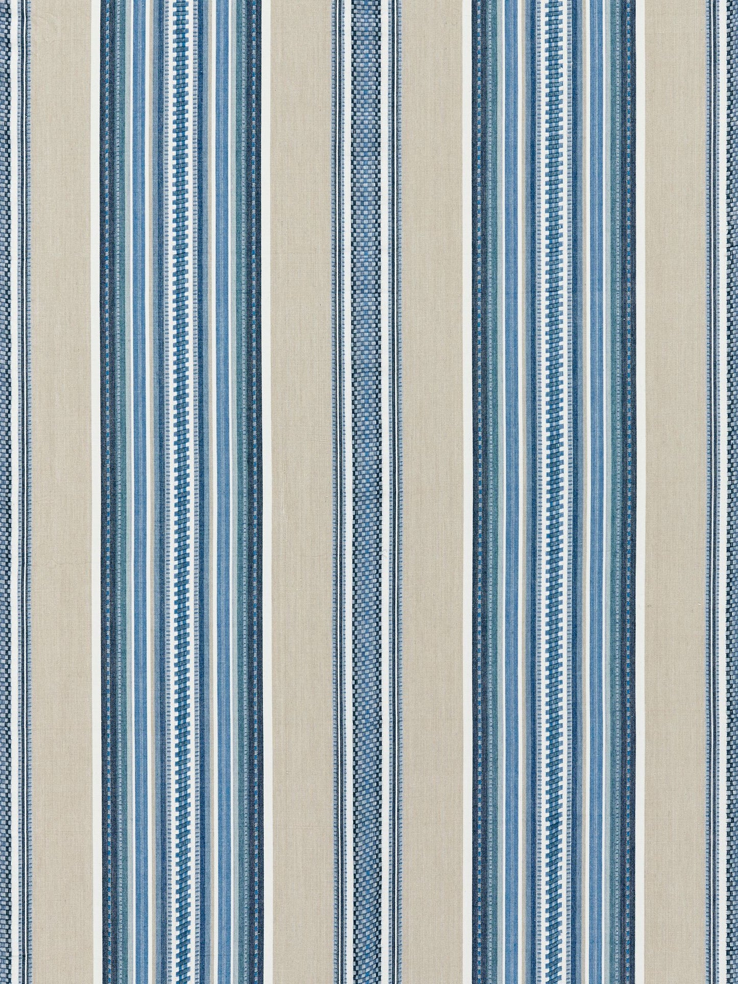 SCALAMANDRE CYRUS COTTON STRIPE FABRIC CHAMBRAY - SC 000227180 NEW SKU # SC271800002