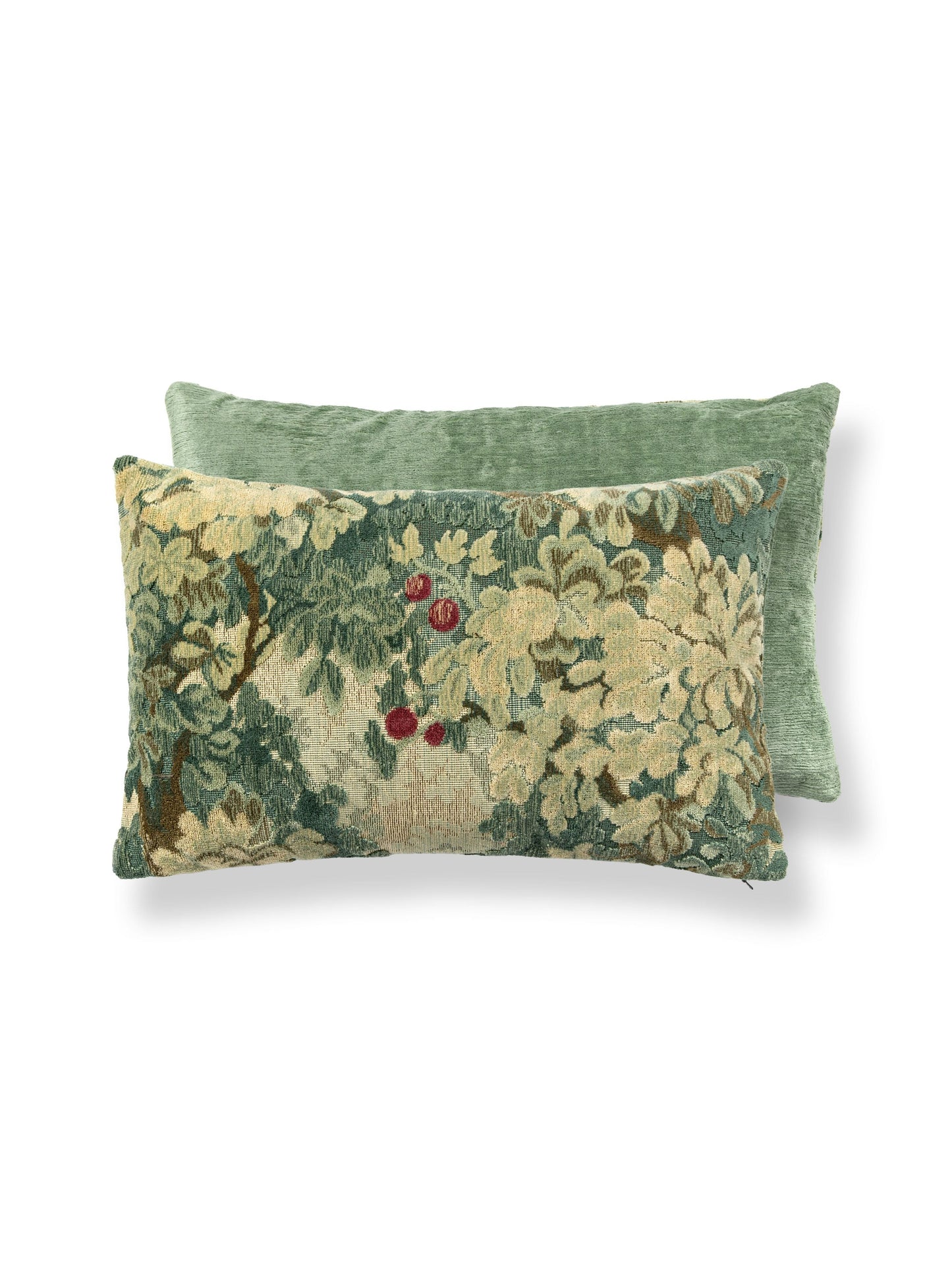 SCALAMANDRE PILLOWS BOTANICAL / FOLIAGE LUMBAR - SC 0002MBDK26420 NEW SKU # SCMBDK264200002