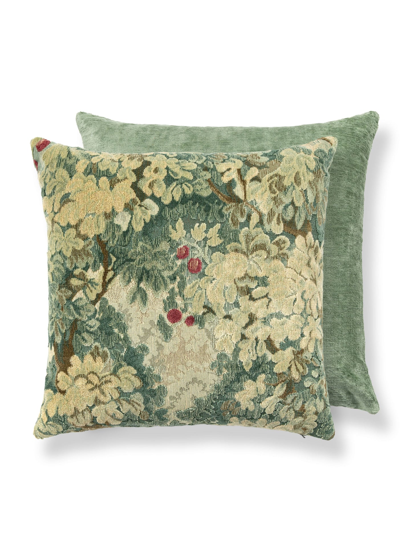SCALAMANDRE PILLOWS BOTANICAL / FOLIAGE SQUARE - SC 0002TDDK26420 NEW SKU # SCTDDK264200002
