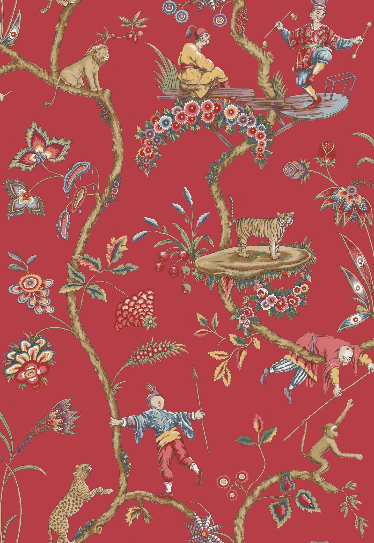 SCALAMANDRE CHINOISE EXOTIQUE BIRD , ANIMAL
BOTANICAL , FOLIAGE
CHINOISERIE
FLORAL
JACOBEAN , TREE OF LIFE TOMATO - SC 0002WP81547 NEW SKU # SCWP815470002