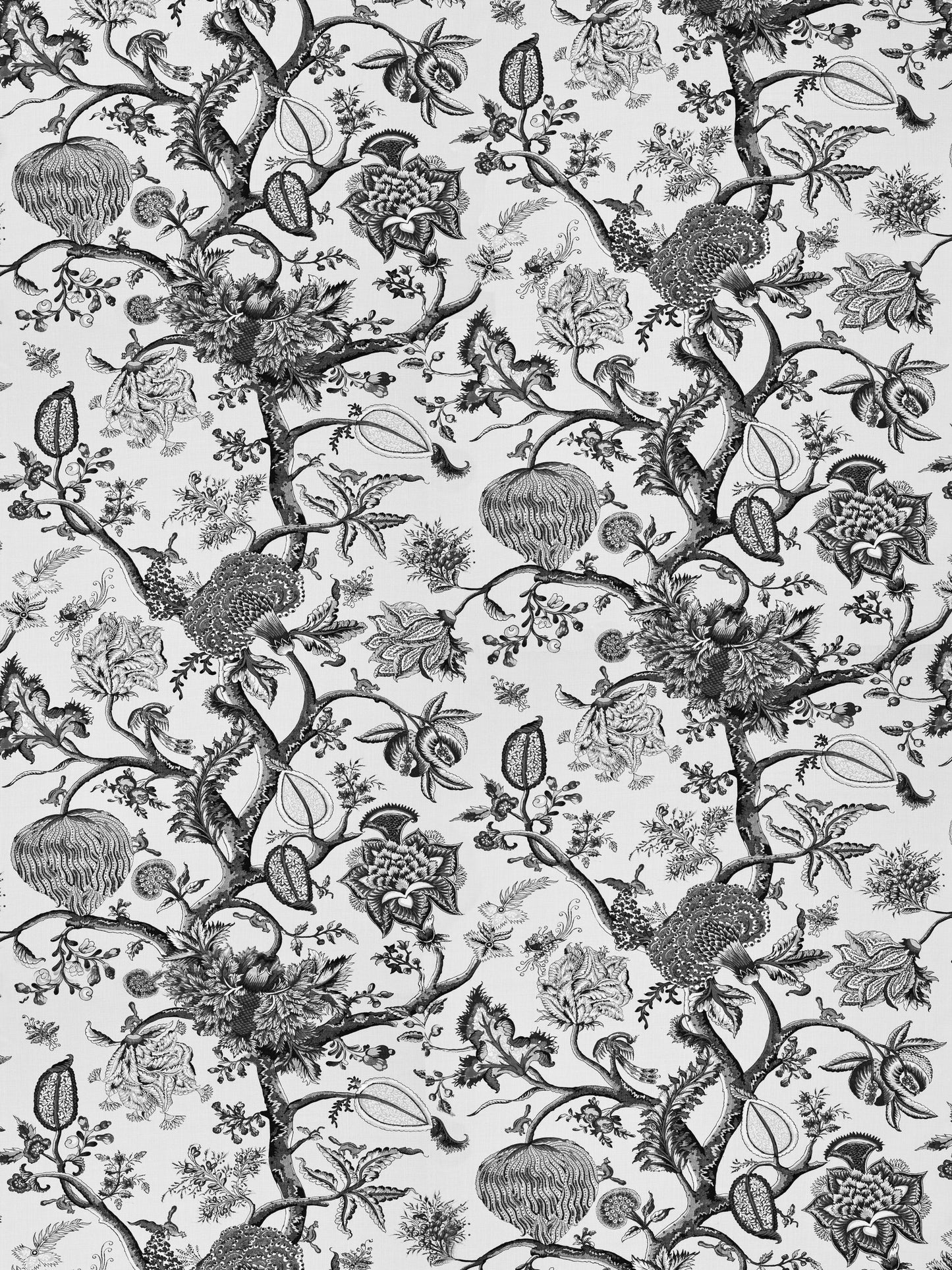 SCALAMANDRE PONDICHERRY LINEN PRINT FABRIC MINERAL - SC 000316556 NEW SKU # SC165560003