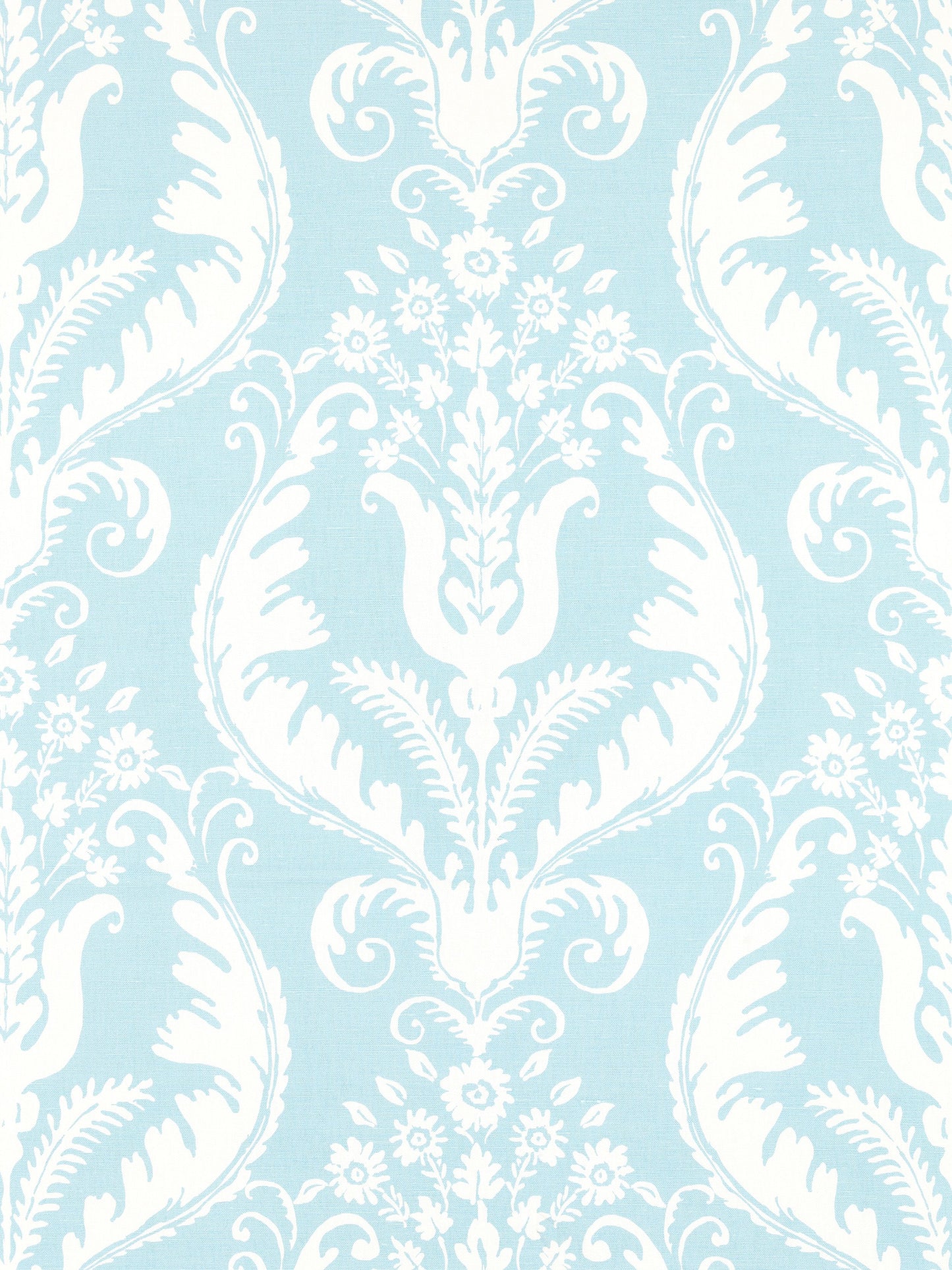 SCALAMANDRE PRIMAVERA LINEN PRINT FABRIC SKY - SC 000316597 NEW SKU # SC165970003