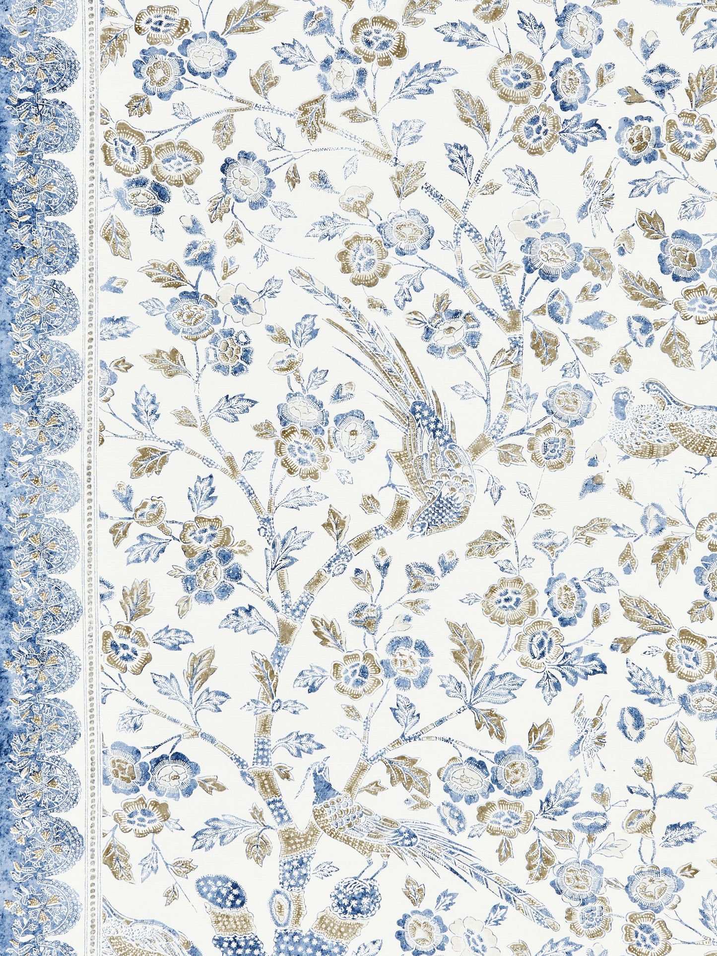 SCALAMANDRE ANISSA PRINT FABRIC LAKESIDE - SC 000316625 NEW SKU # SC166250003