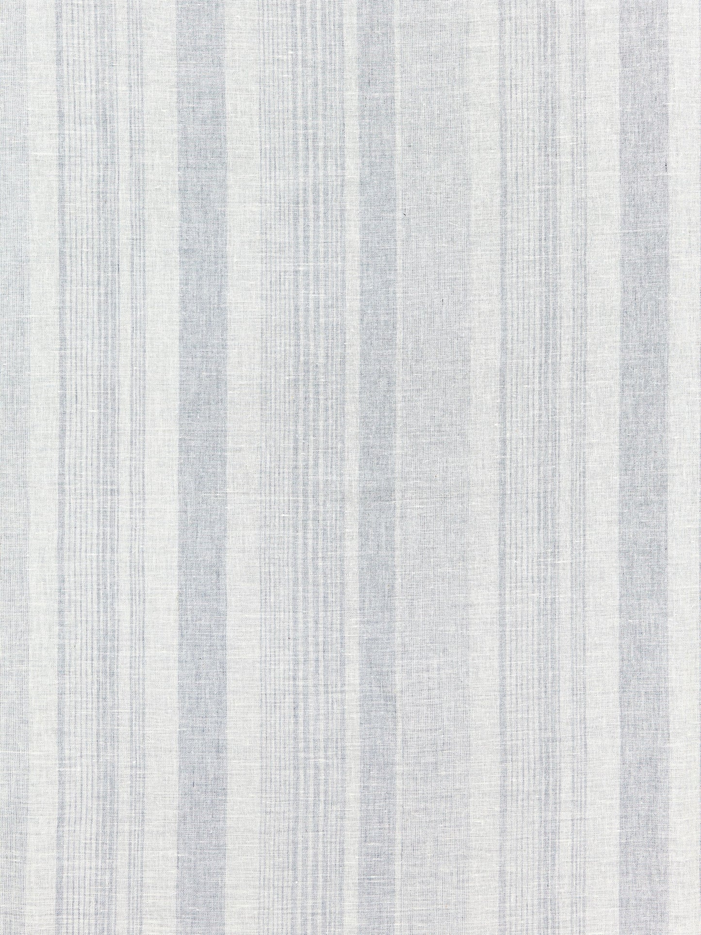 Light blue and white striped woven fabric with a soft texture and vertical stripe pattern, ideal for curtains or upholstery.