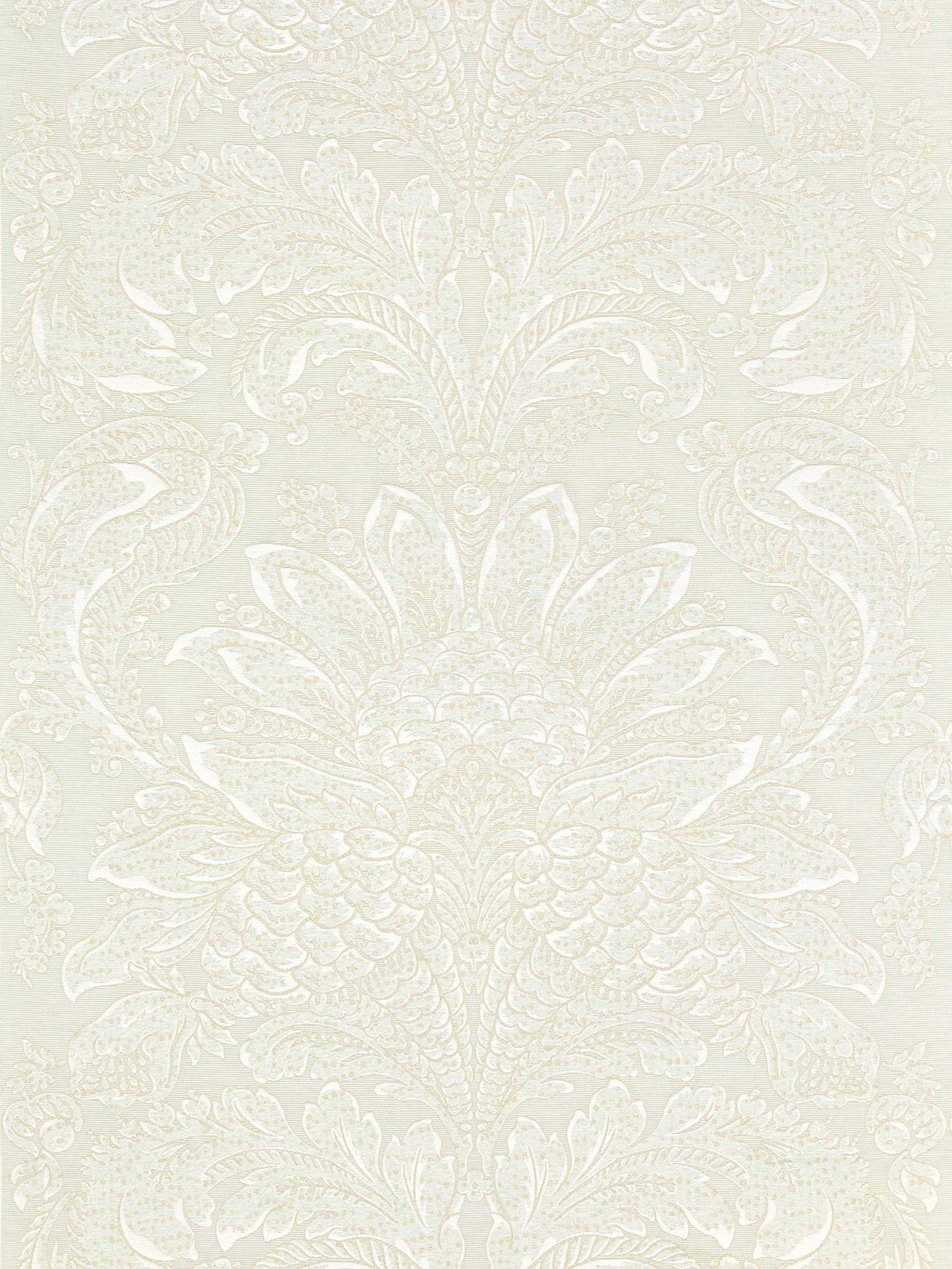SCALAMANDRE CARLOTTA DAMASK FABRIC MINERAL - SC 000327081 NEW SKU # SC270810003