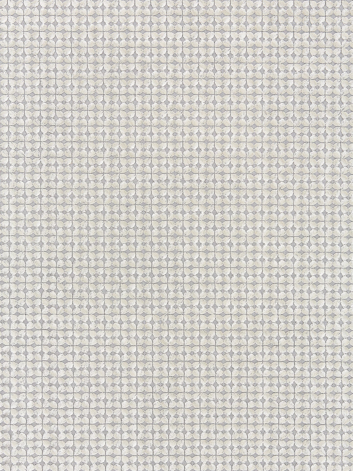 SCALAMANDRE FLORET EMBROIDERY FABRIC PEWTER - SC 000327133 NEW SKU # SC271330003