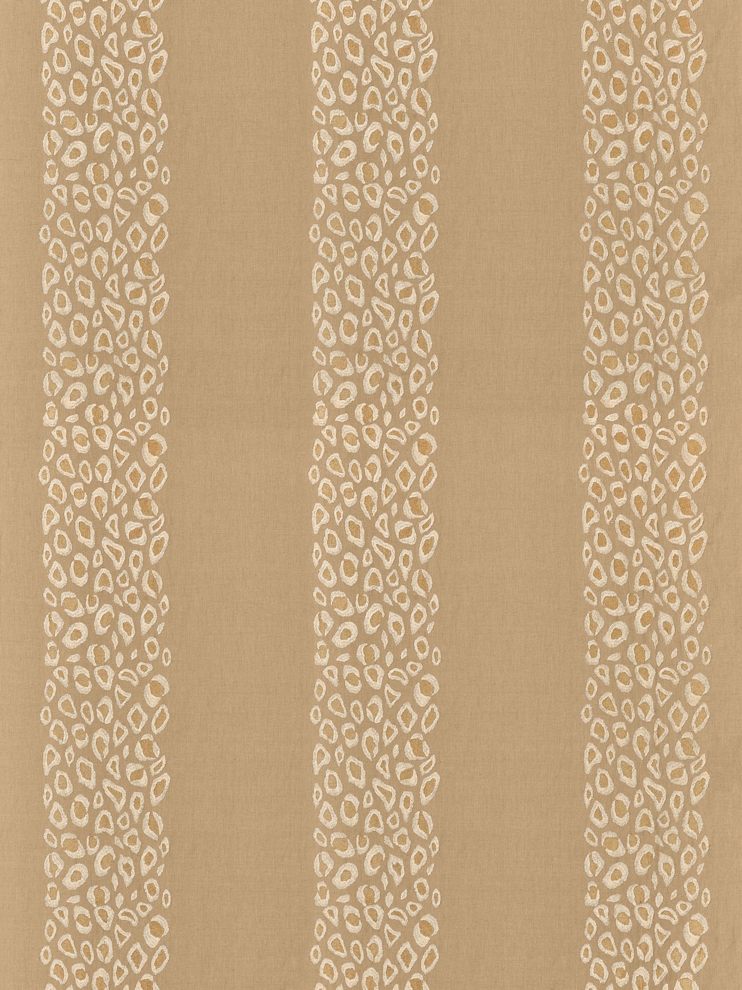 SCALAMANDRE CATWALK EMBROIDERY FABRIC DESERT - SC 000327255 NEW SKU # SC272550003