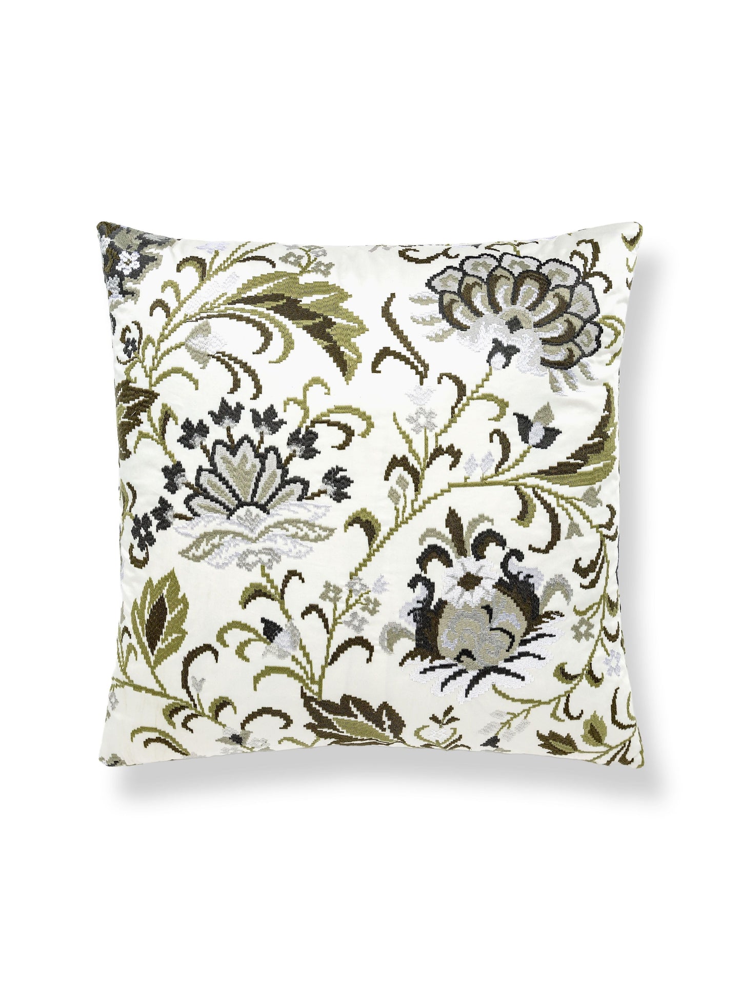SCALAMANDRE PILLOWS BOTANICAL / FOLIAGE
FLORAL SQUARE - SC 0003SDDK27173 NEW SKU # SCSDDK271730003