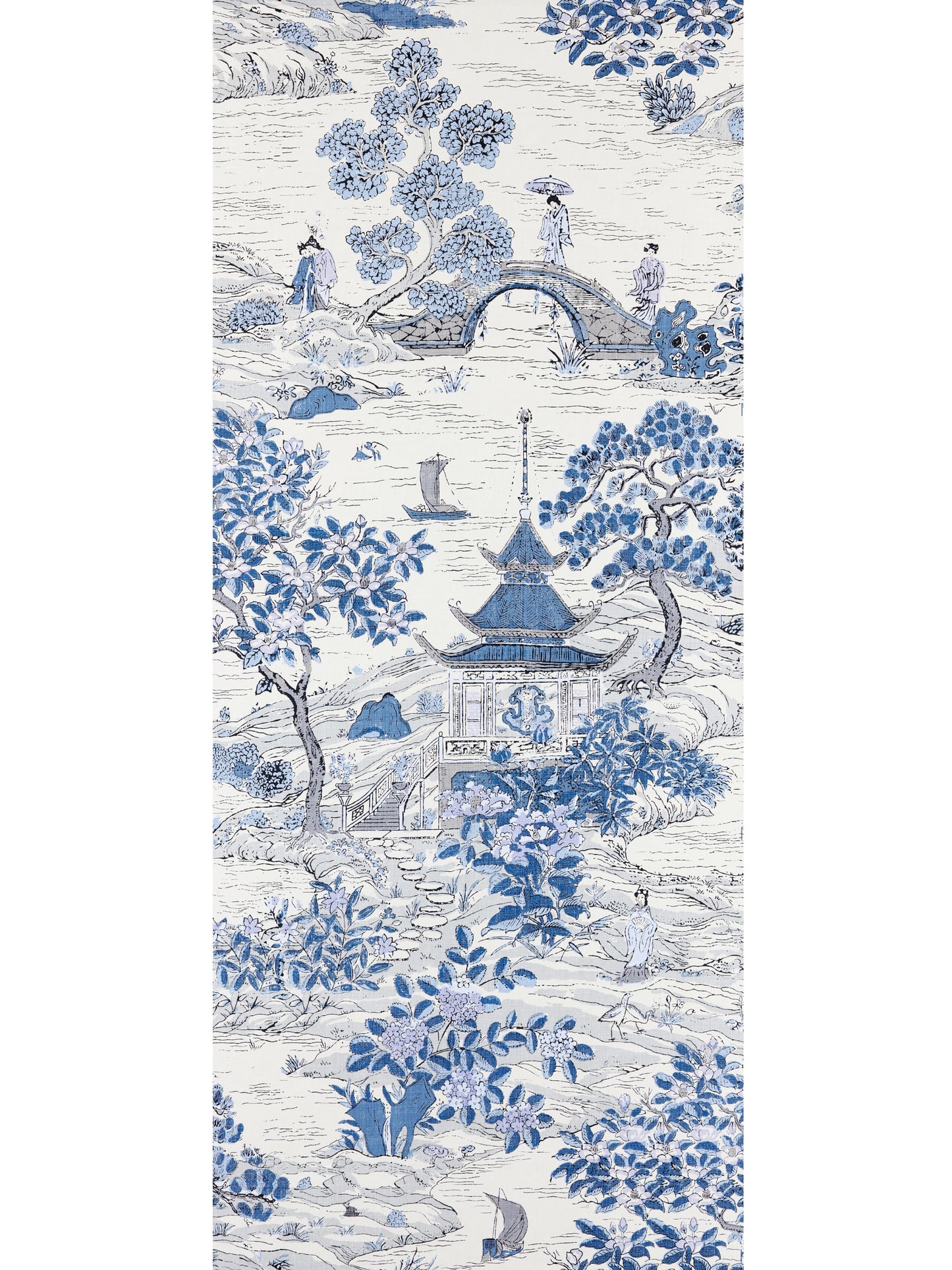 SCALAMANDRE SATOMI - WALLCOVERING CHINOISERIE
SCENIC EVENING BLUE - SC 0003WP88554 NEW SKU # SCWP885540003