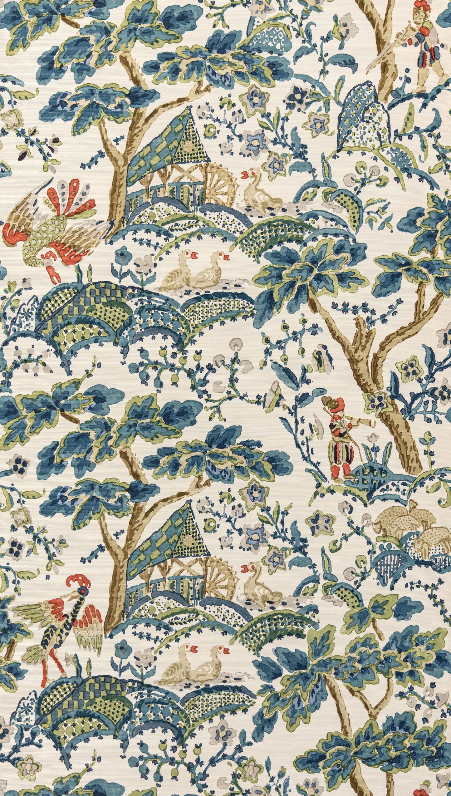 SCALAMANDRE KELMESCOTT WALLCOVERING BOTANICAL , FOLIAGE
SCENIC PEACOCK ON SAND - SC 0003WP88588 NEW SKU # SCWP885880003