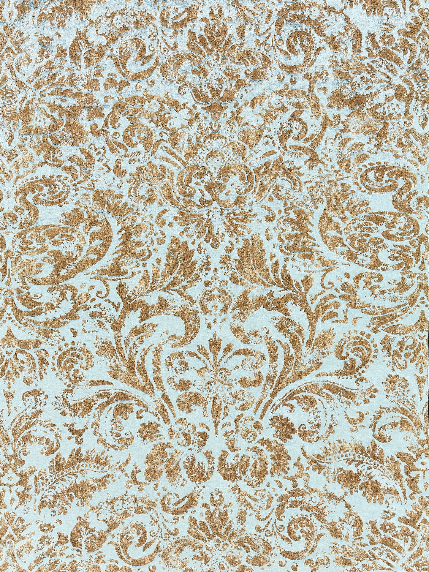SCALAMANDRE PALLADIO VELVET DAMASK FABRIC VERDIGRIS - SC 000416592 NEW SKU # SC165920004