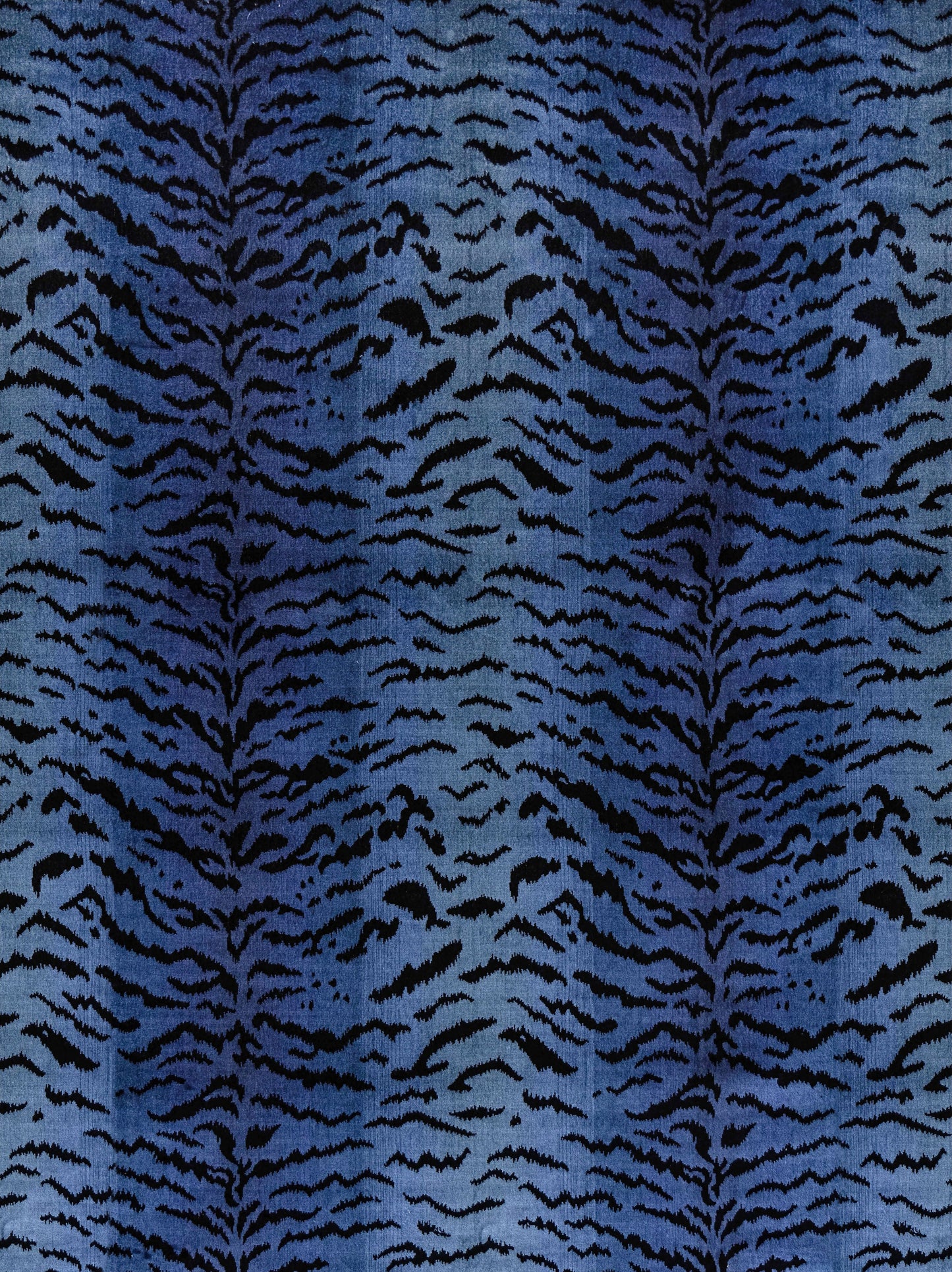 SCALAMANDRE TIGRE FABRIC BLUES & BLACK - SC 000426167MMA NEW SKU # SC26167MMA0004