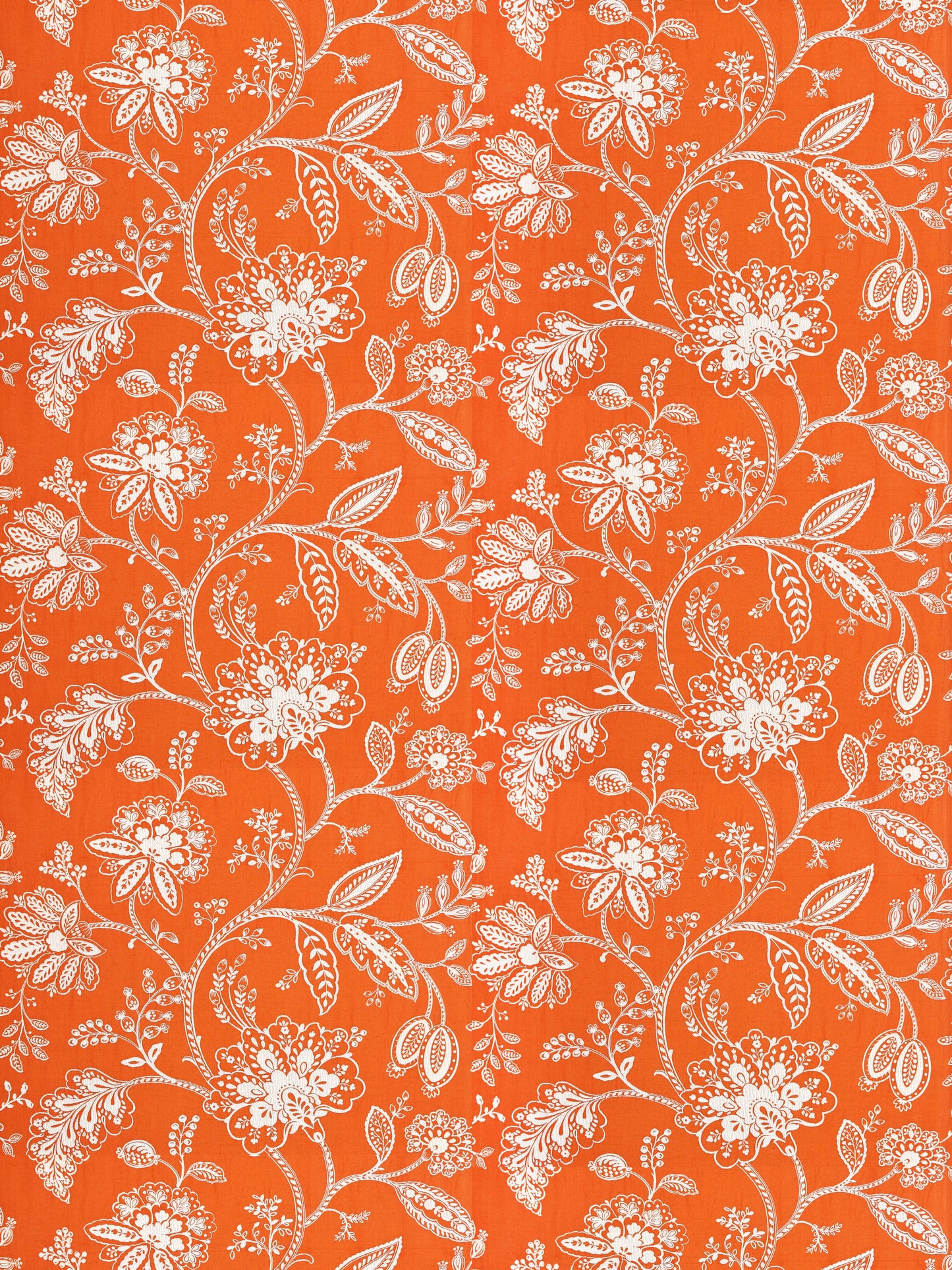 SCALAMANDRE KAVERI VINE FABRIC MANDARIN - SC 000427011 NEW SKU # SC270110004