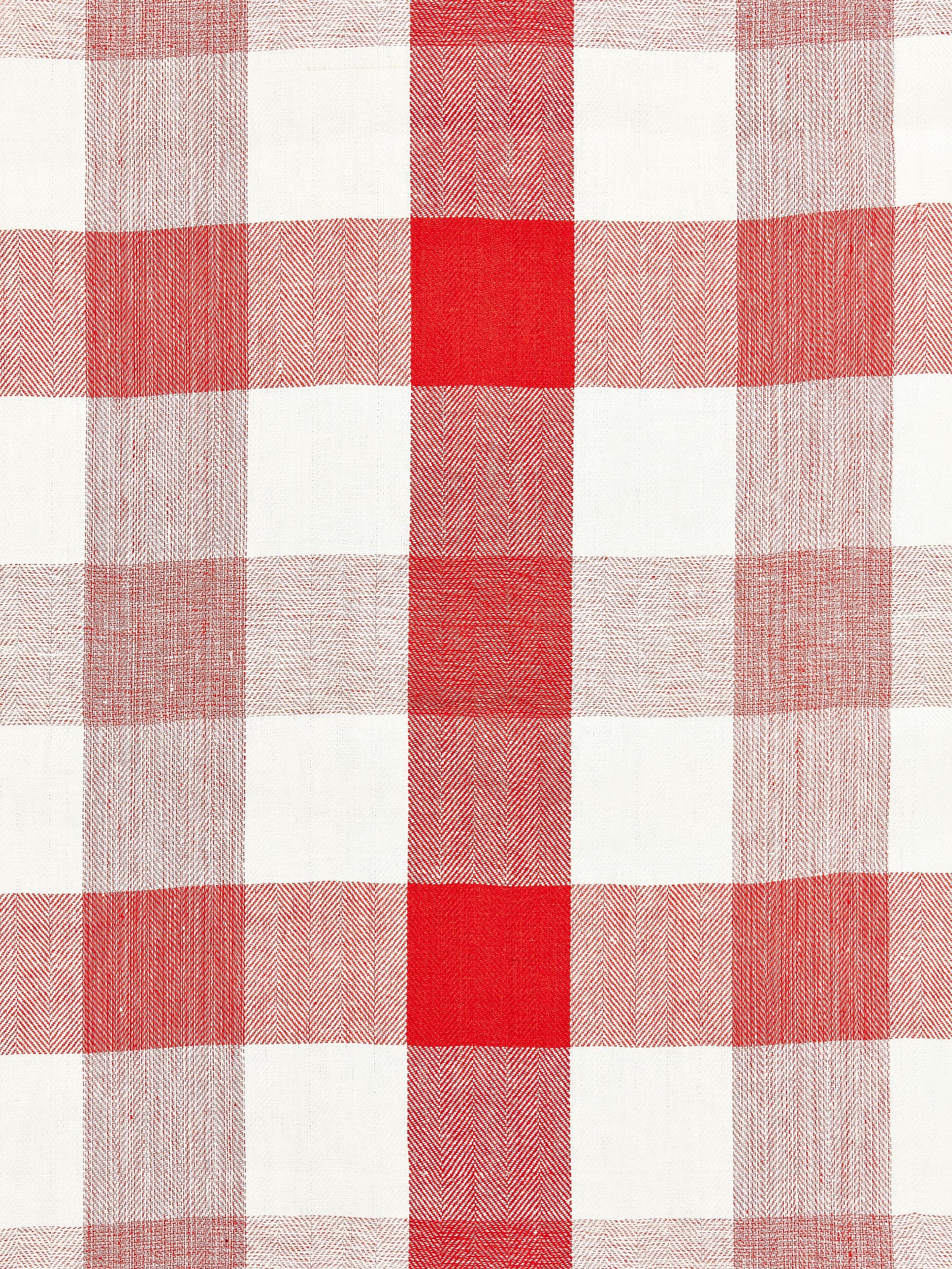 SCALAMANDRE WESTPORT LINEN PLAID FABRIC CORAL - SC 000427135 NEW SKU # SC271350004