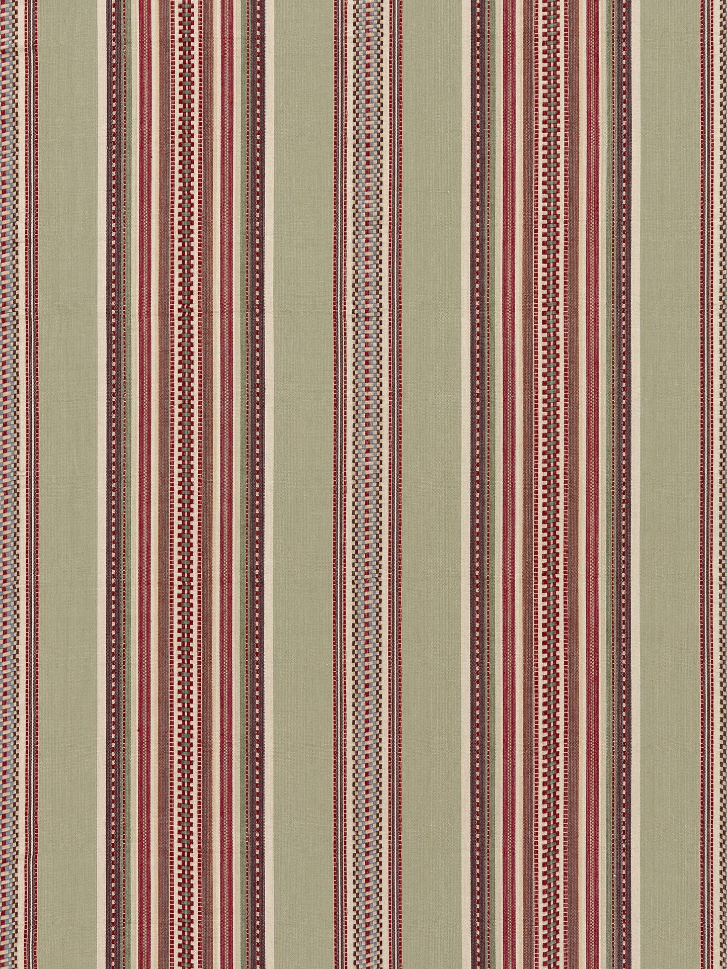 SCALAMANDRE CYRUS COTTON STRIPE FABRIC SANDALWOOD - SC 000427180 NEW SKU # SC271800004