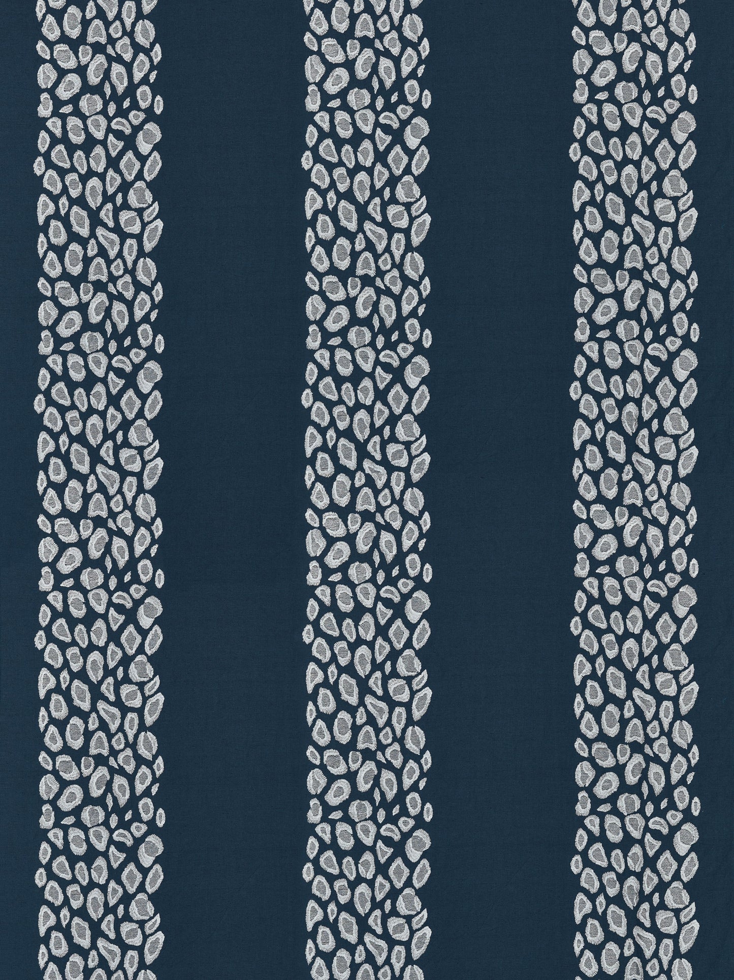 SCALAMANDRE CATWALK EMBROIDERY FABRIC MIDNIGHT - SC 000427255 NEW SKU # SC272550004