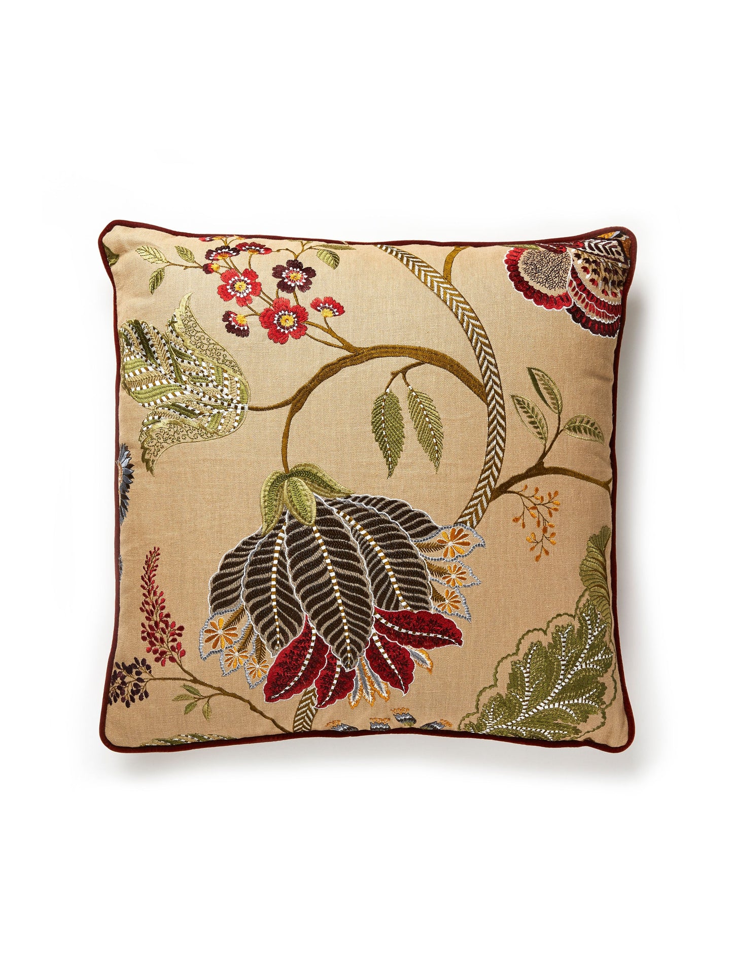 SCALAMANDRE PILLOWS BOTANICAL / FOLIAGE
FLORAL
JACOBEAN / TREE OF LIFE SQUARE - SC 0004PALAPILL NEW SKU # SCPALAPILL0004