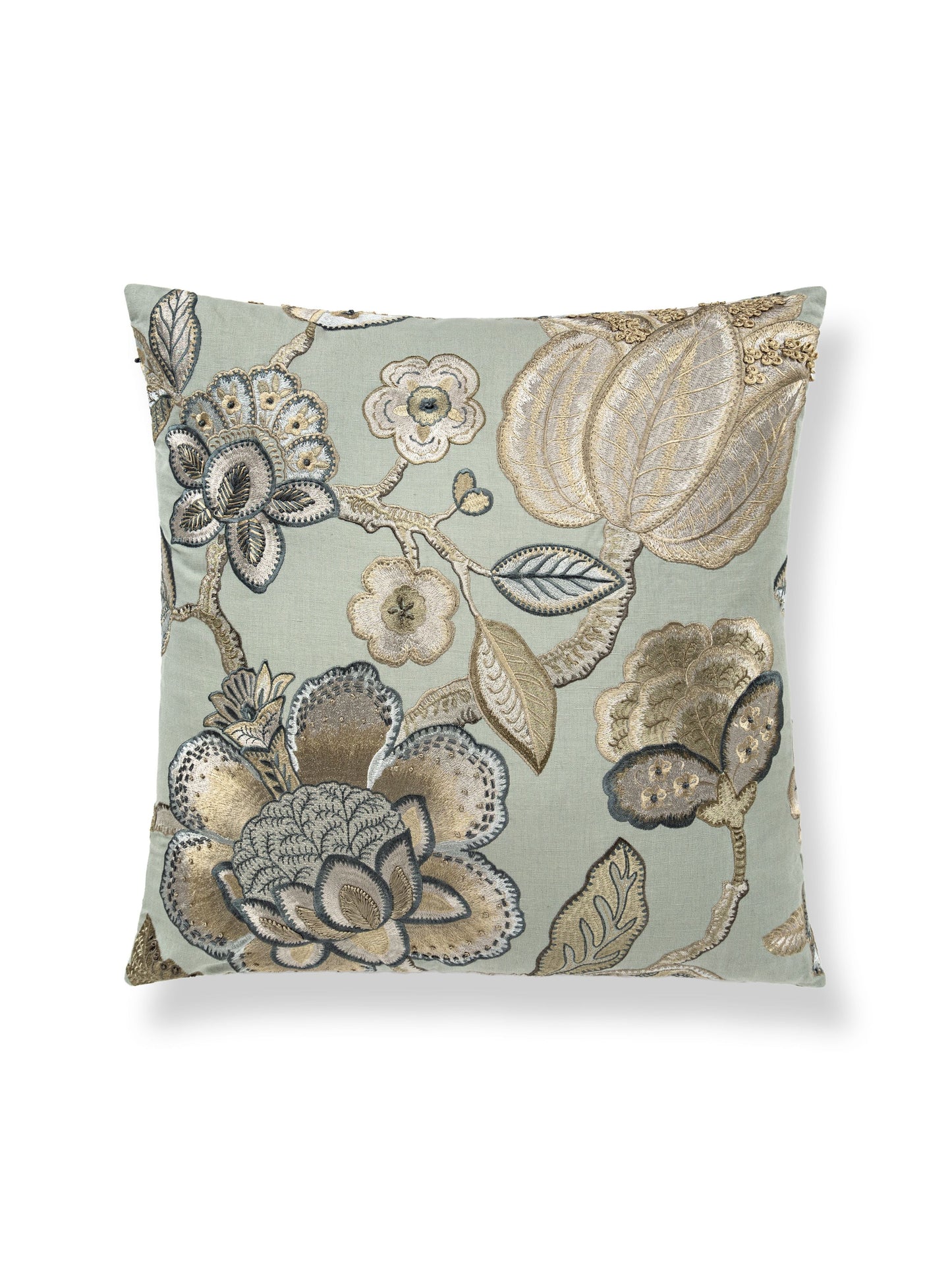 SCALAMANDRE PILLOWS BOTANICAL / FOLIAGE
FLORAL SQUARE - SC 0004SDDK27126 NEW SKU # SCSDDK271260004