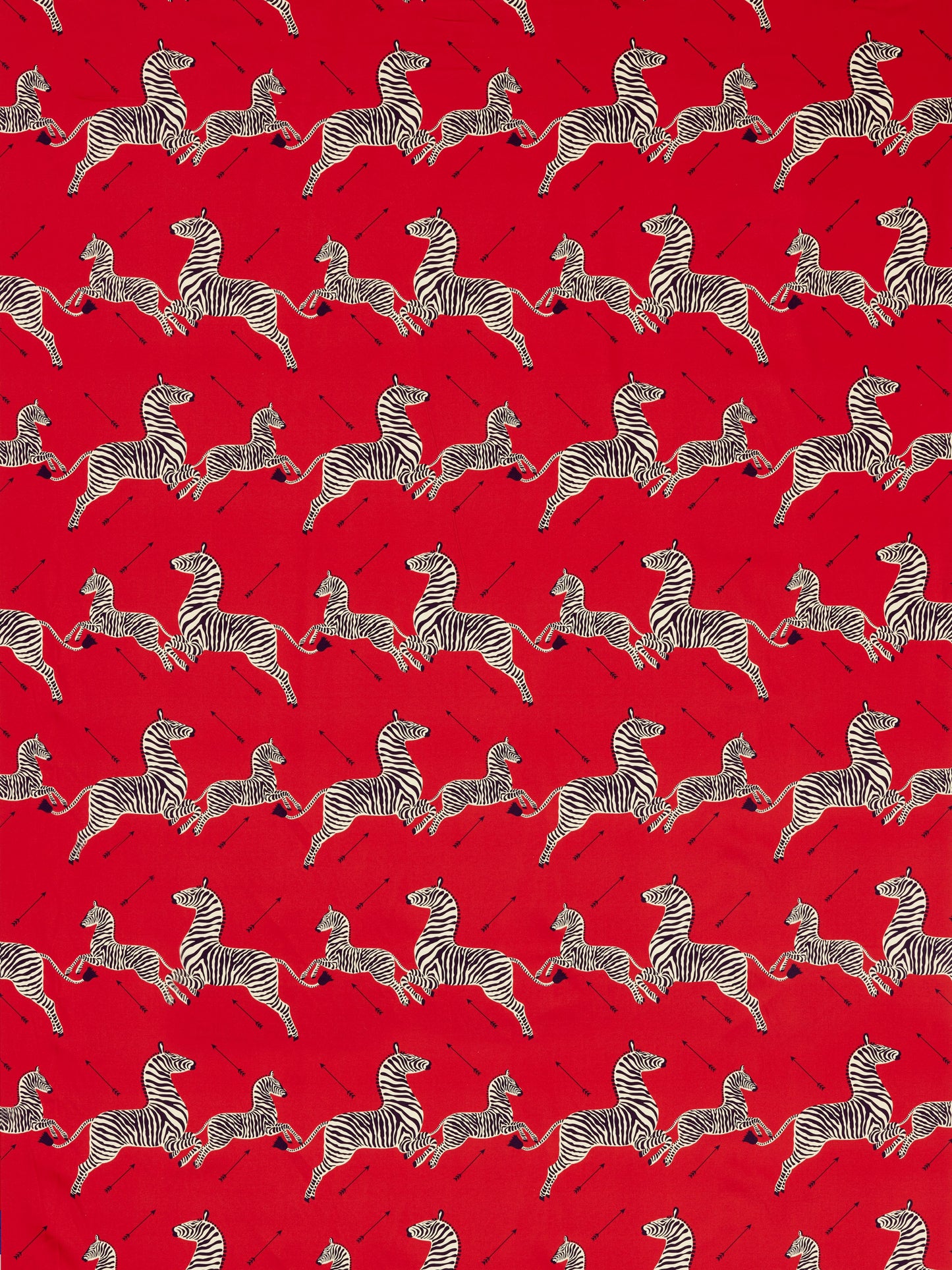 SCALAMANDRE ZEBRAS PETITE FABRIC MASAI RED - SC 000516641 NEW SKU # SC166410005
