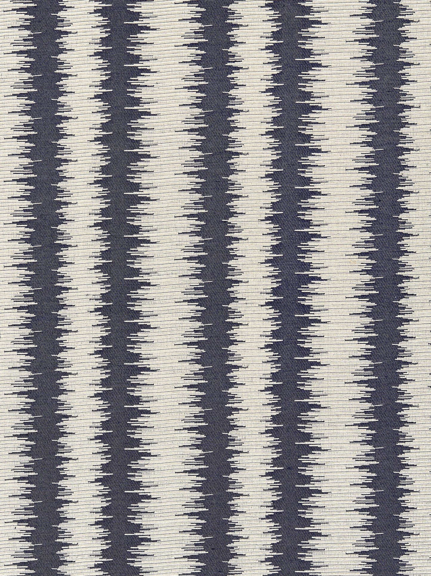 SCALAMANDRE KONYA IKAT STRIPE FABRIC INDIGO - SC 000527138 NEW SKU # SC271380005