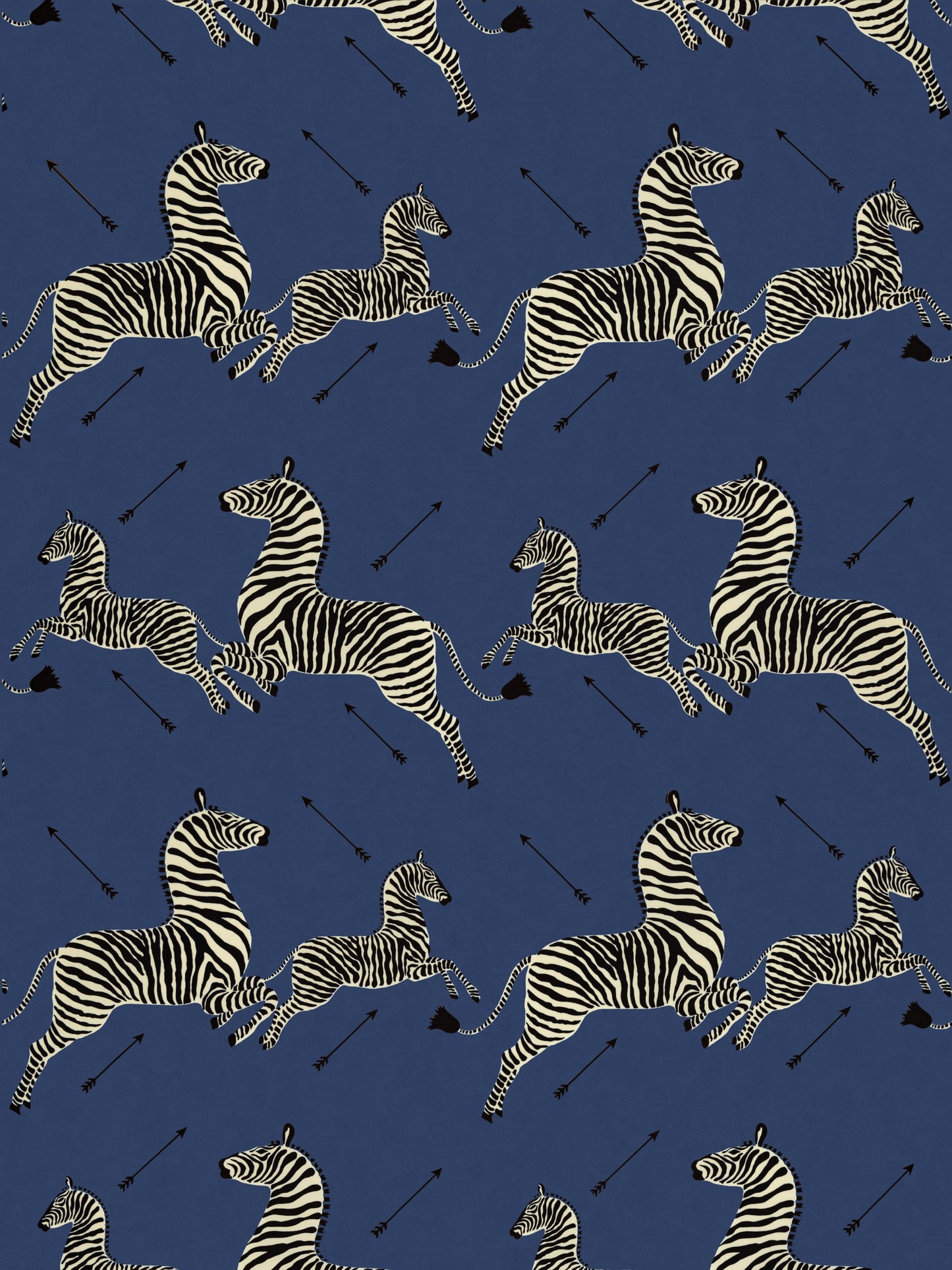 SCALAMANDRE ZEBRAS - OUTDOOR FABRIC DENIM - SC 000536378 NEW SKU # SC363780005