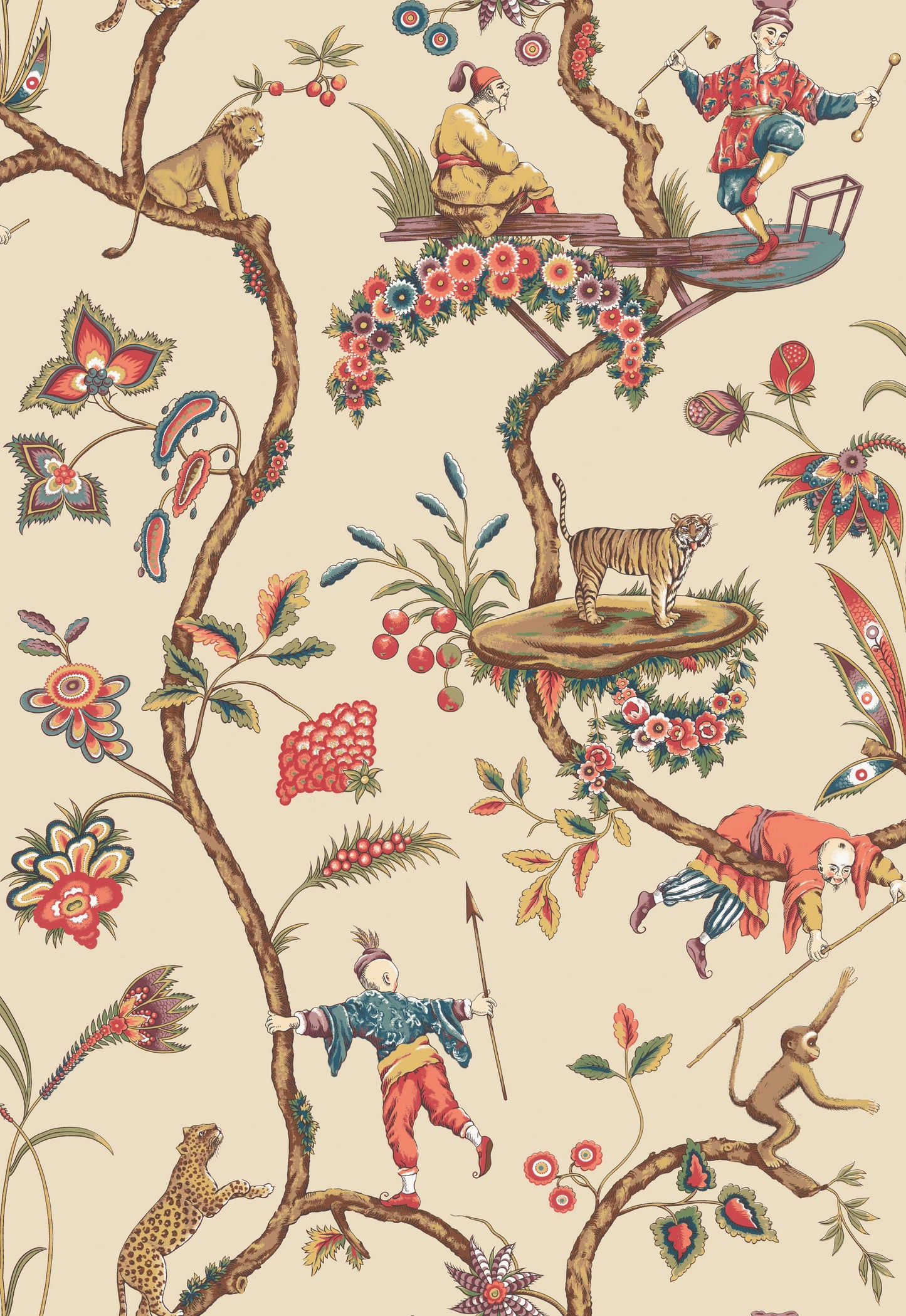 SCALAMANDRE CHINOISE EXOTIQUE BIRD , ANIMAL
BOTANICAL , FOLIAGE
CHINOISERIE
FLORAL
JACOBEAN , TREE OF LIFE ECRU - SC 0005WP81547 NEW SKU # SCWP815470005