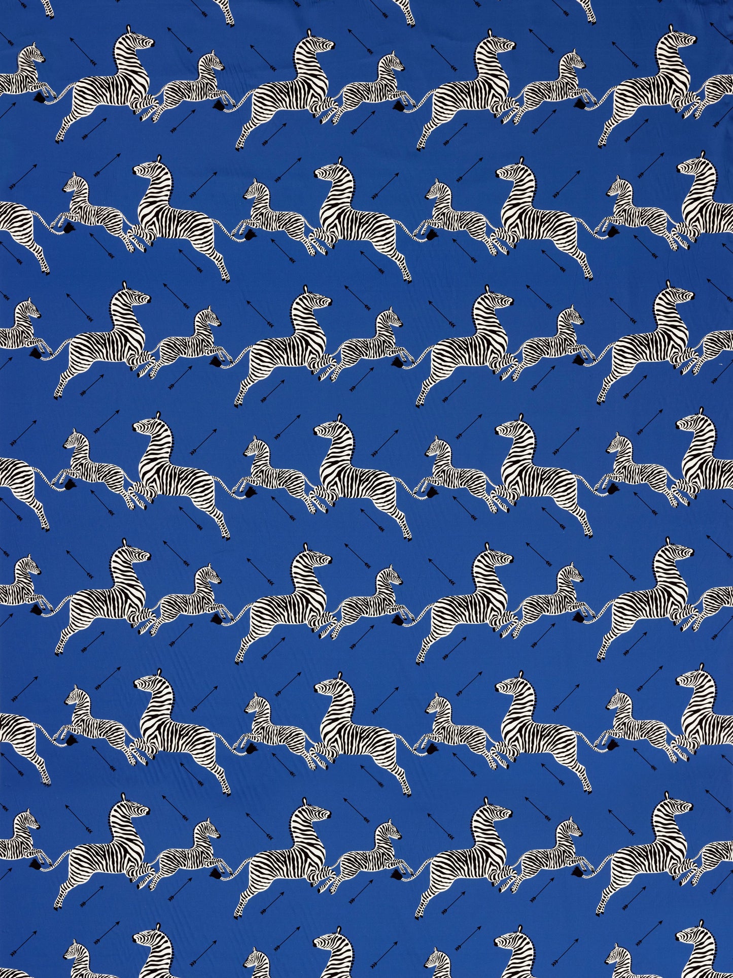 SCALAMANDRE ZEBRAS PETITE FABRIC DENIM - SC 000616641 NEW SKU # SC166410006