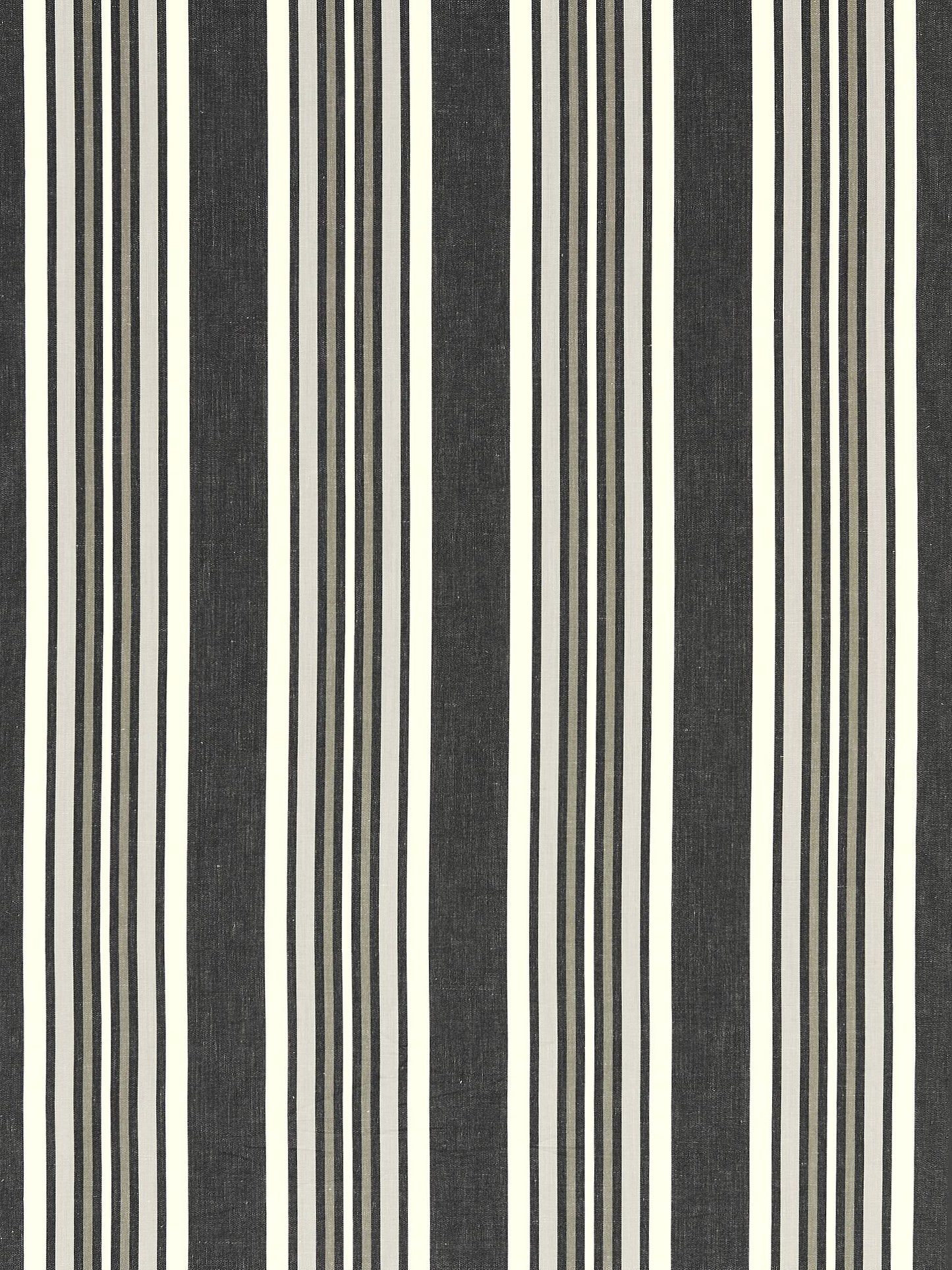SCALAMANDRE OUTLET FABRIC STRADA STRIPE FABRIC EBONY - SC 000627220 NEW SKU # SC272200006