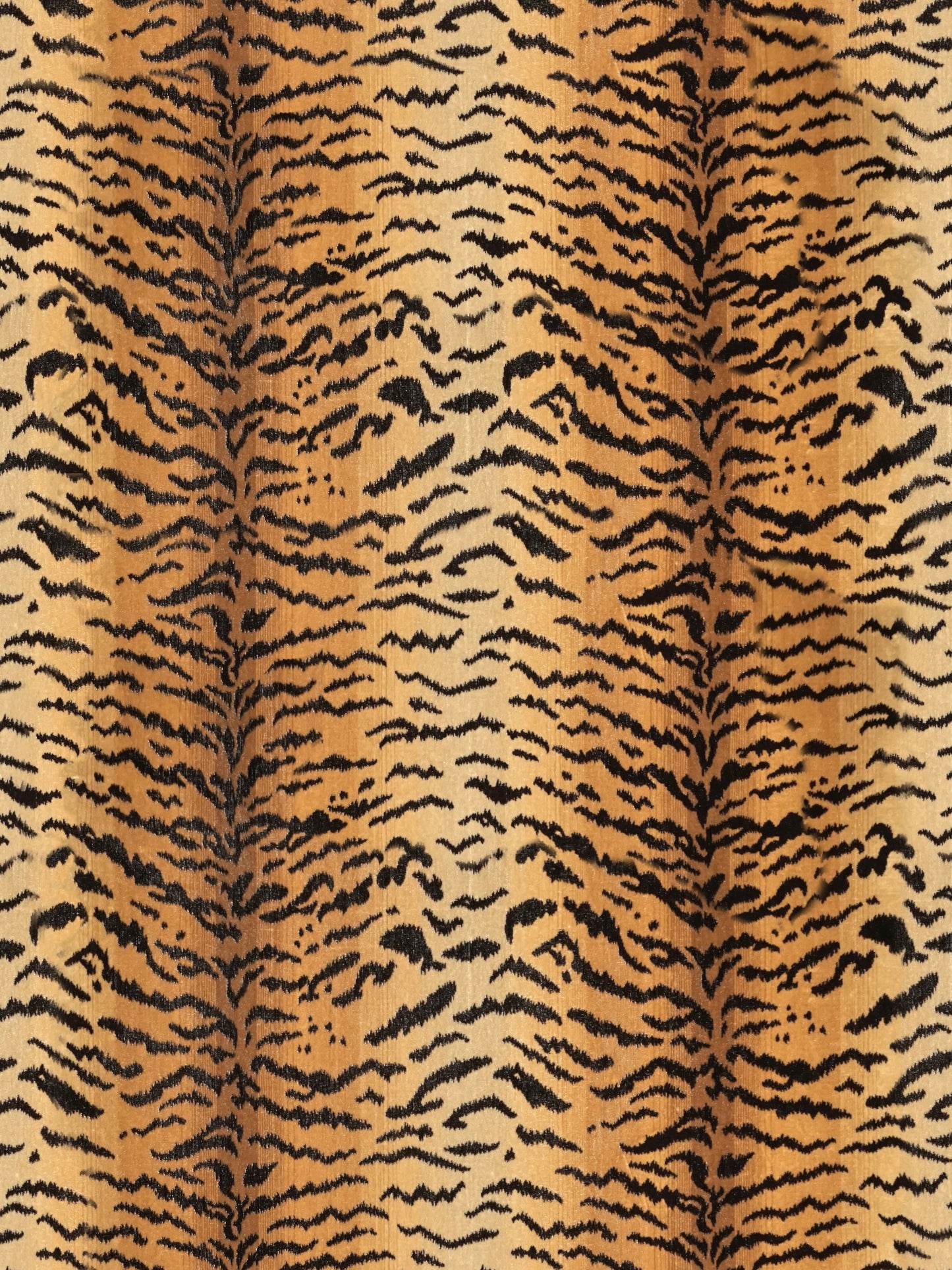 SCALAMANDRE TIGRE FABRIC IVORY, GOLD & BLACK - SC 000726167MMA NEW SKU # SC26167MMA0007